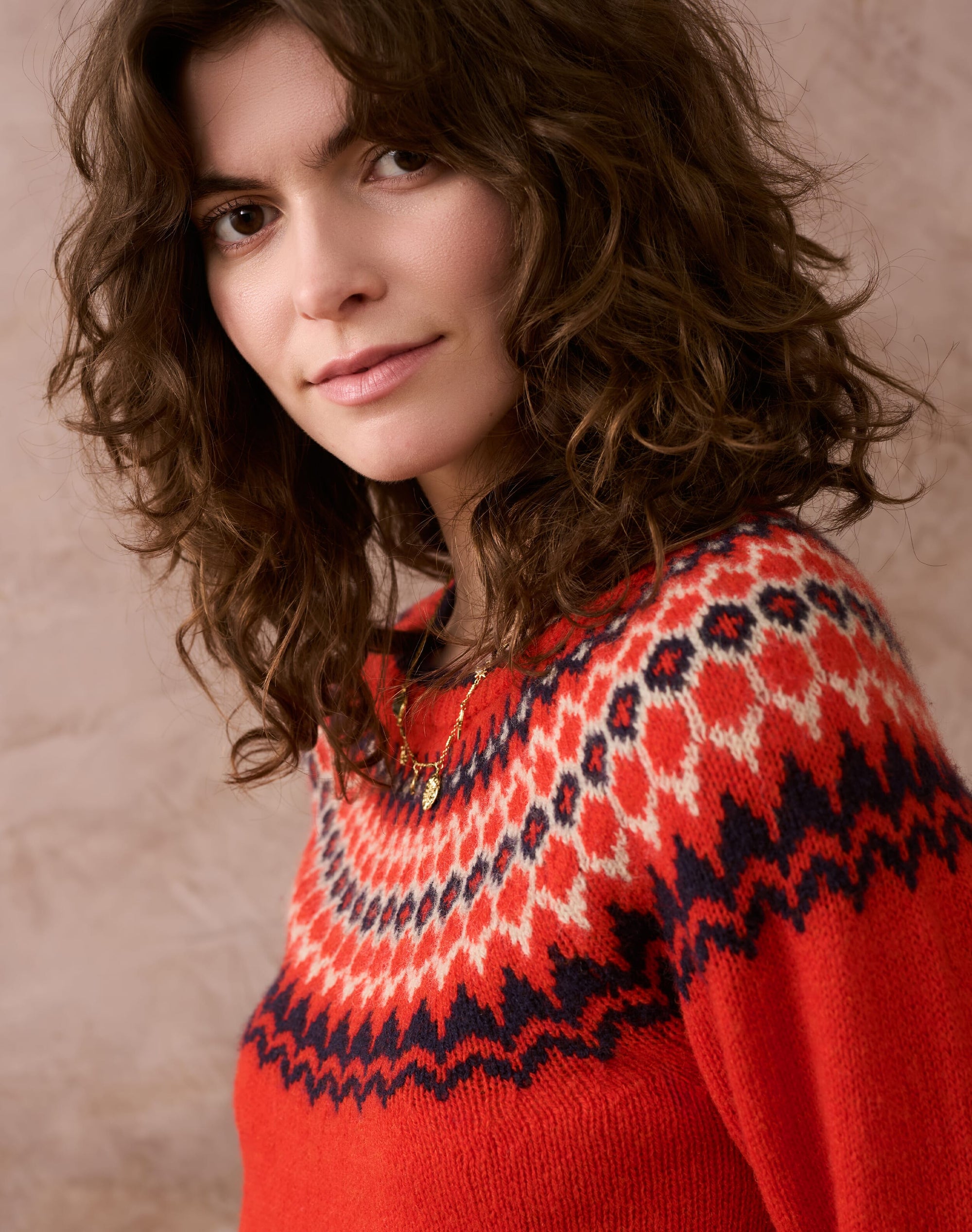 Wool Fair Isle Yoke Jumper