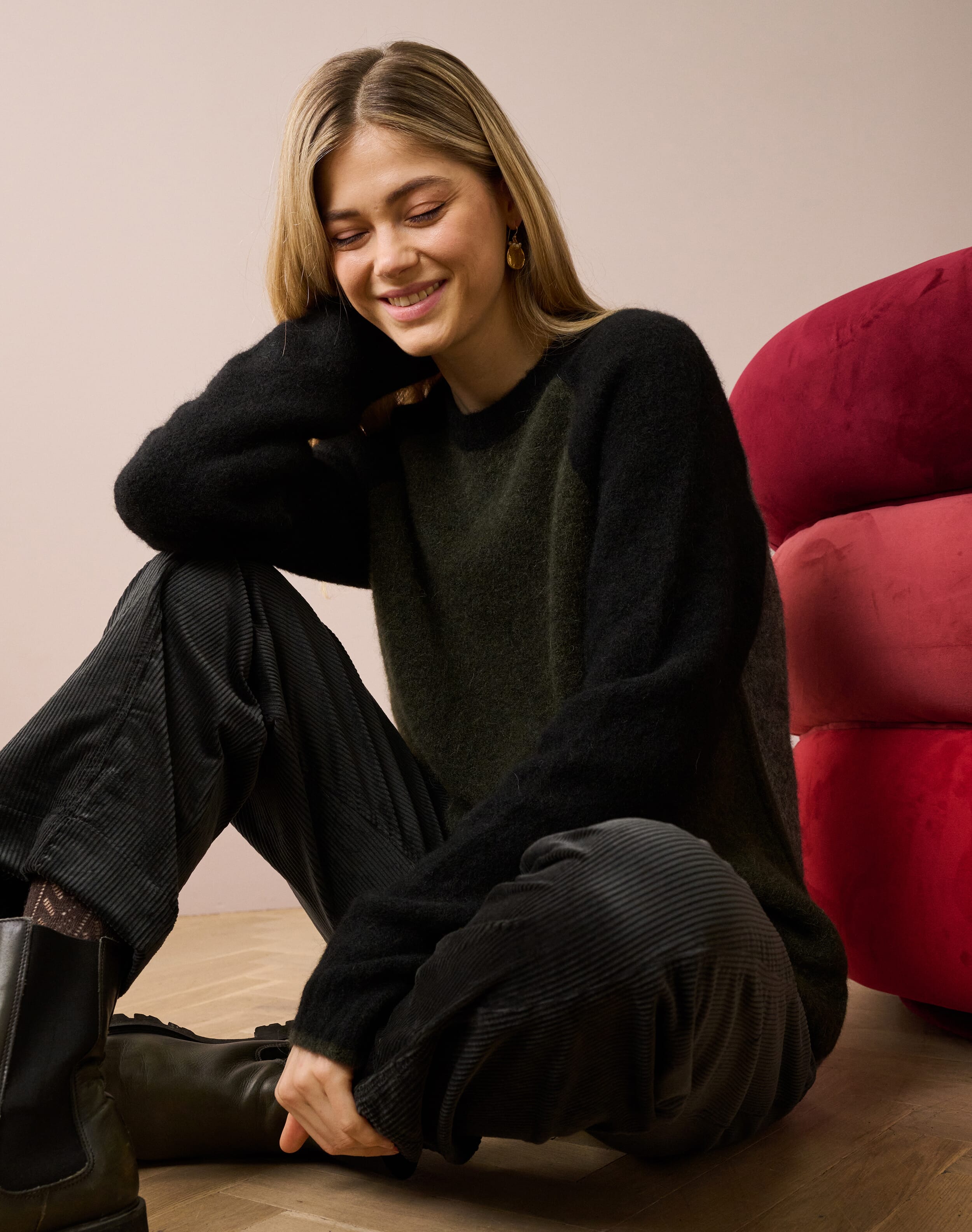 Alpaca Colour Block Jumper