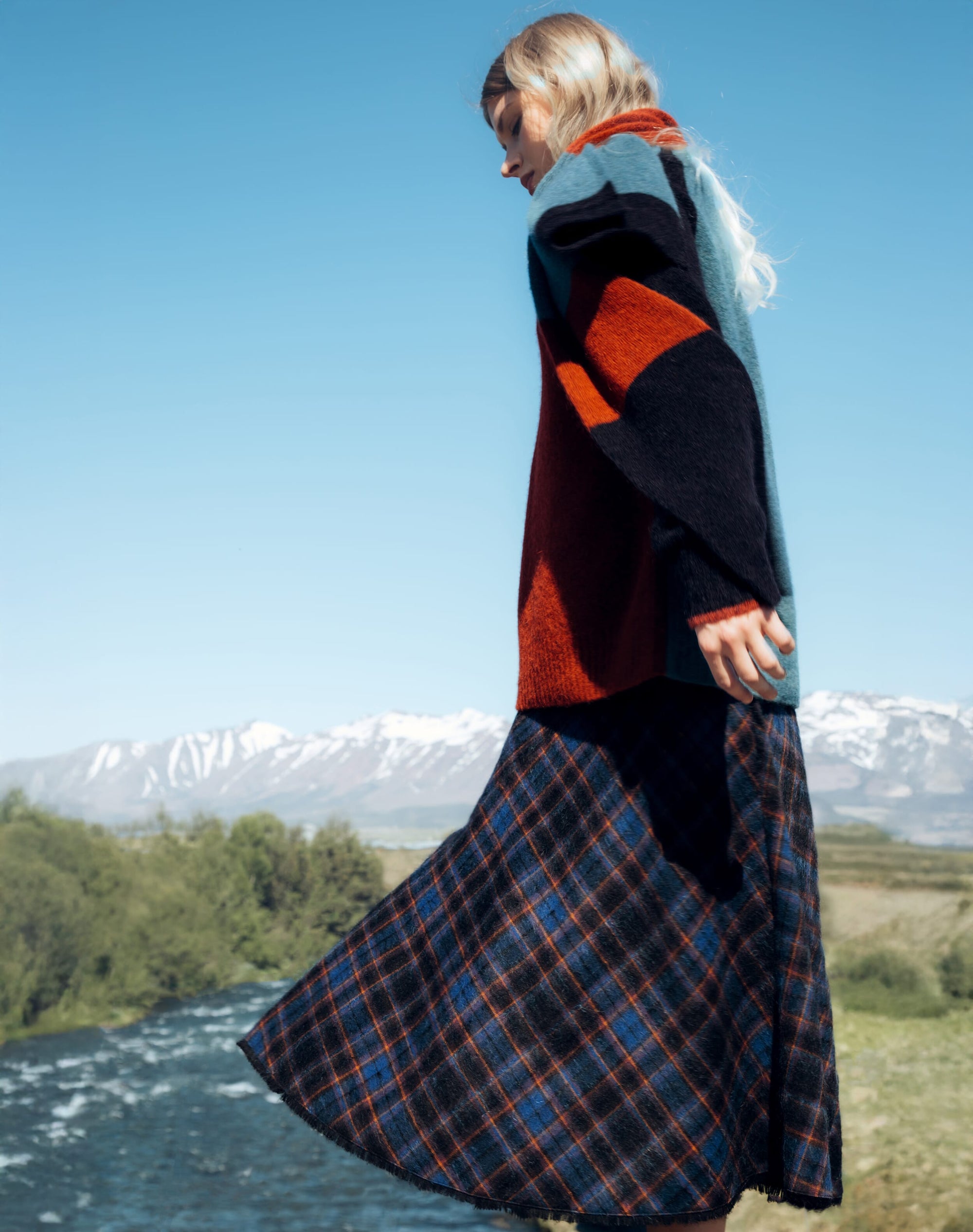 Alpaca Colour Block Jumper