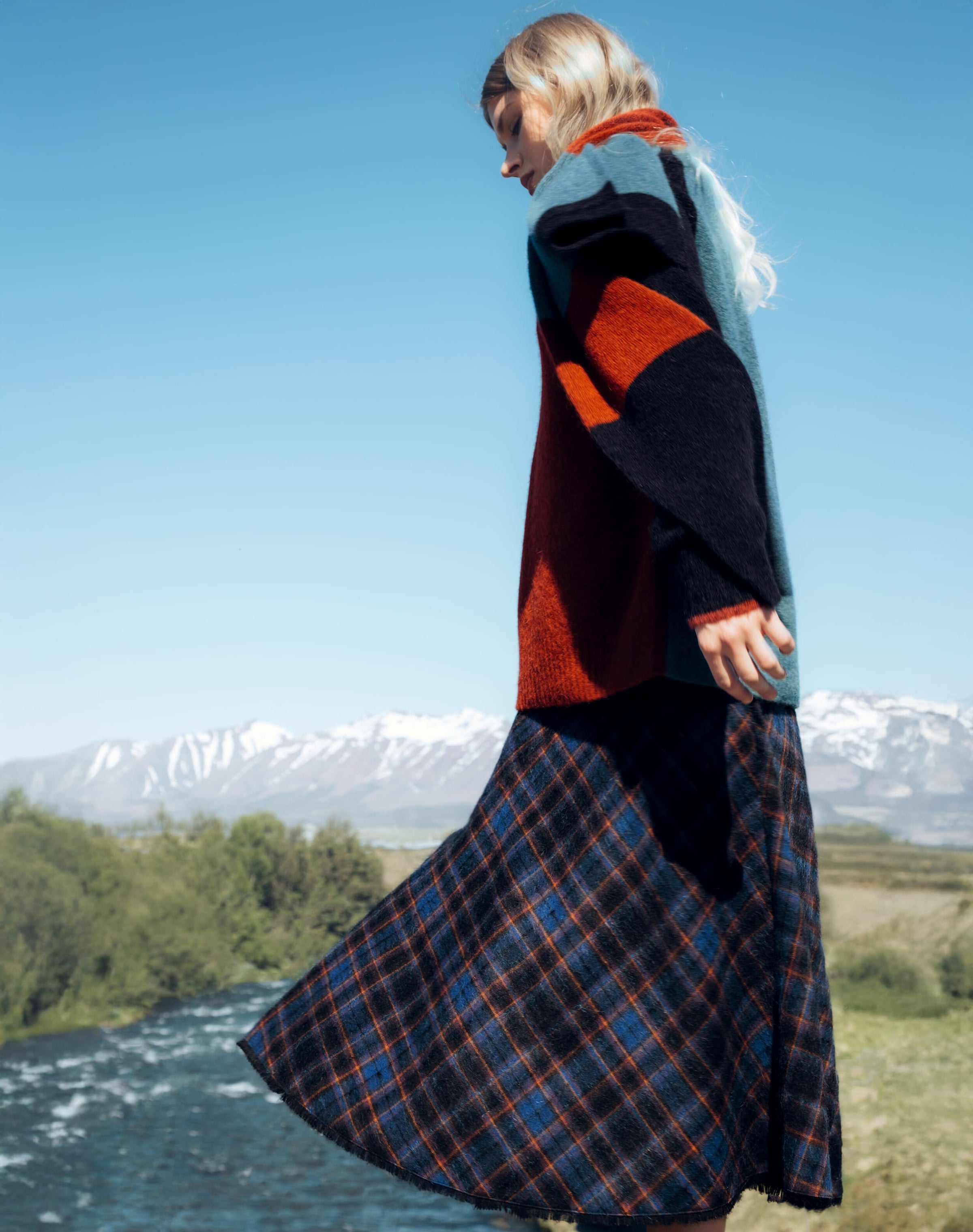 Alpaca Colour Block Jumper
