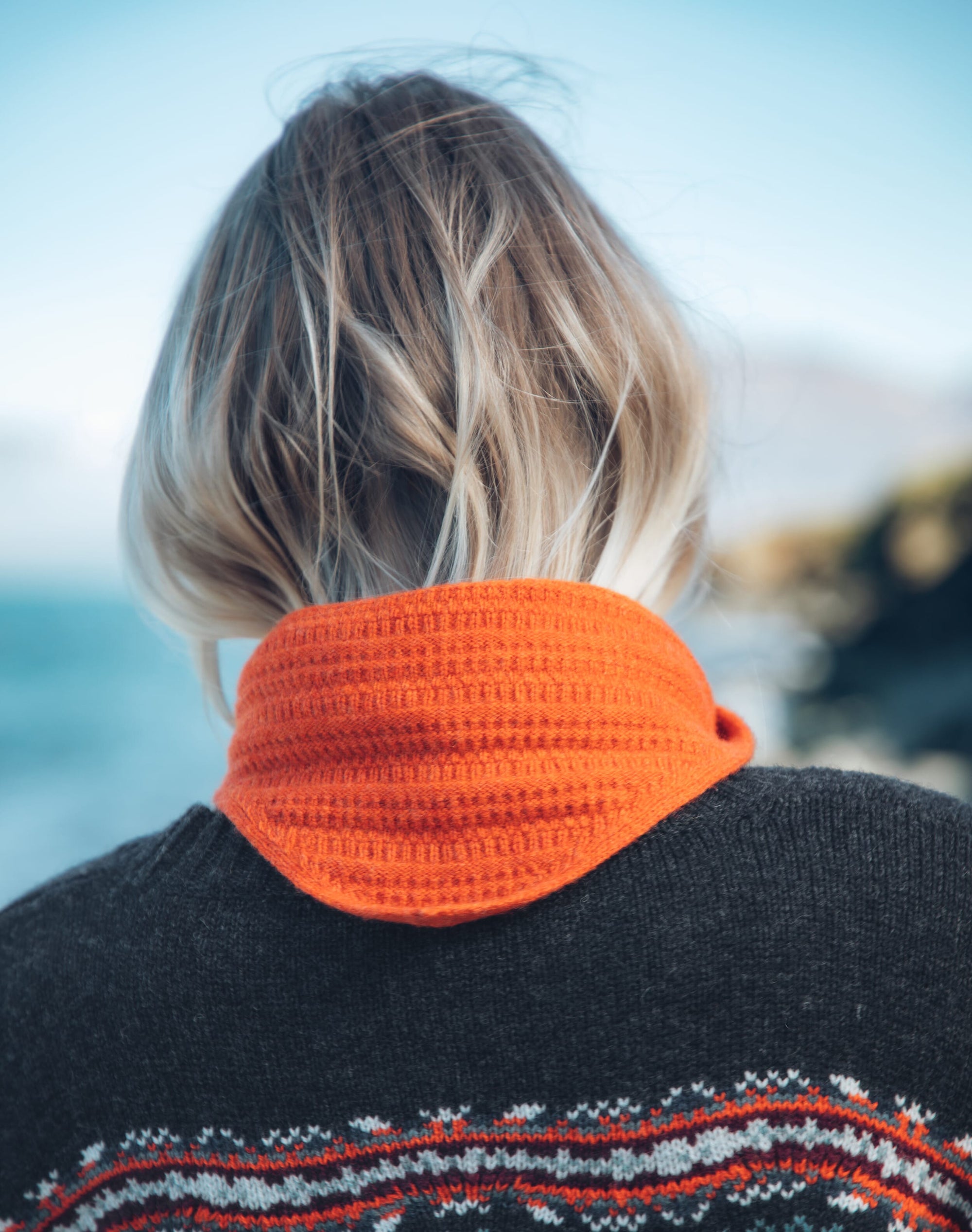 Merino Lambswool Wave Knit Jumper