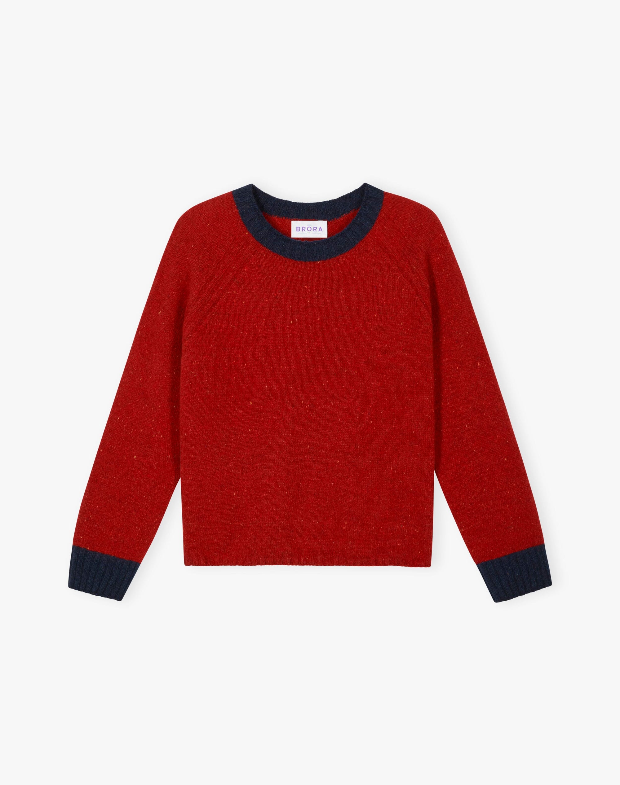 Wool Donegal Contrast Trim Jumper