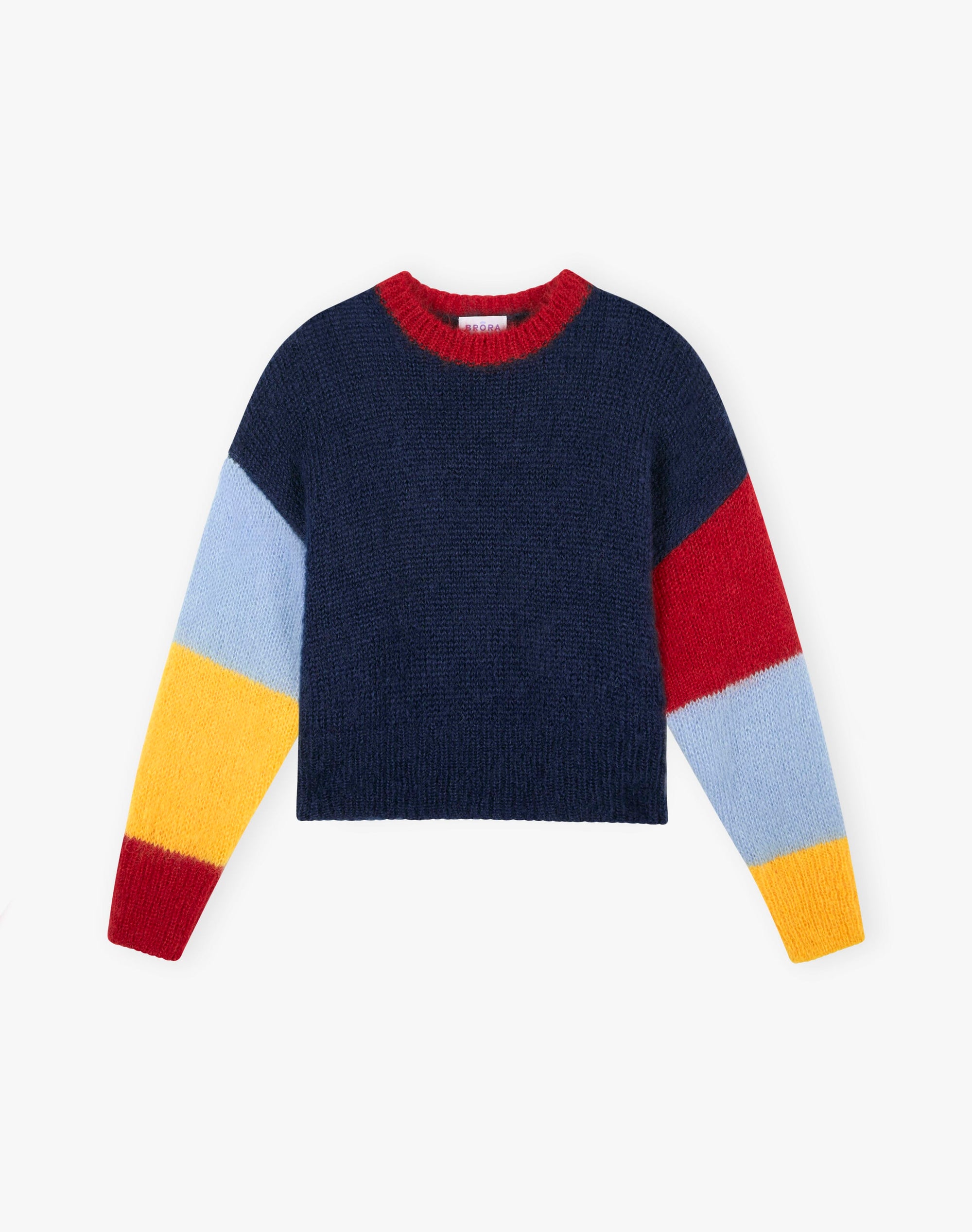 Mohair Colour Block Jumper