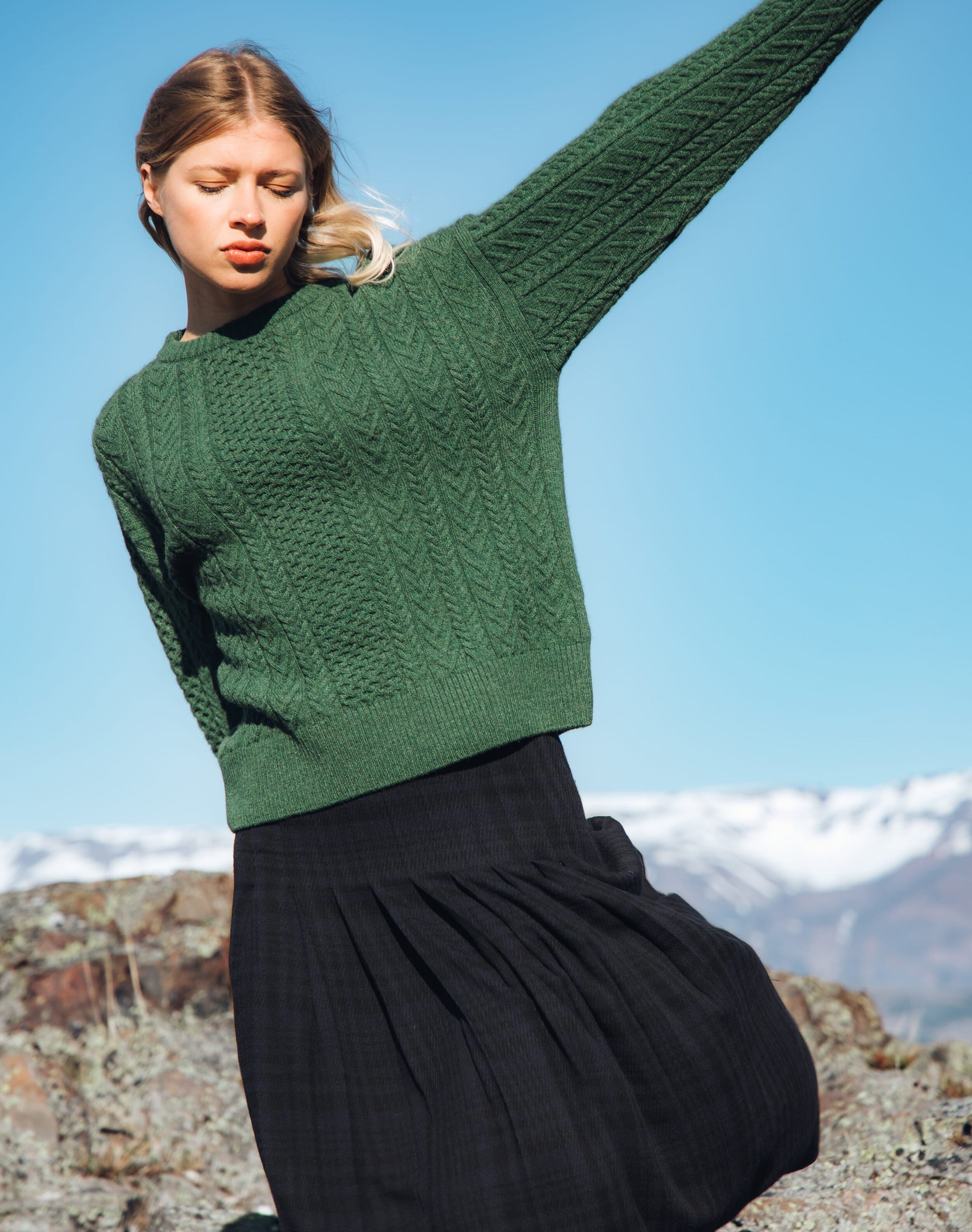 Supersoft Lambswool Aran Jumper