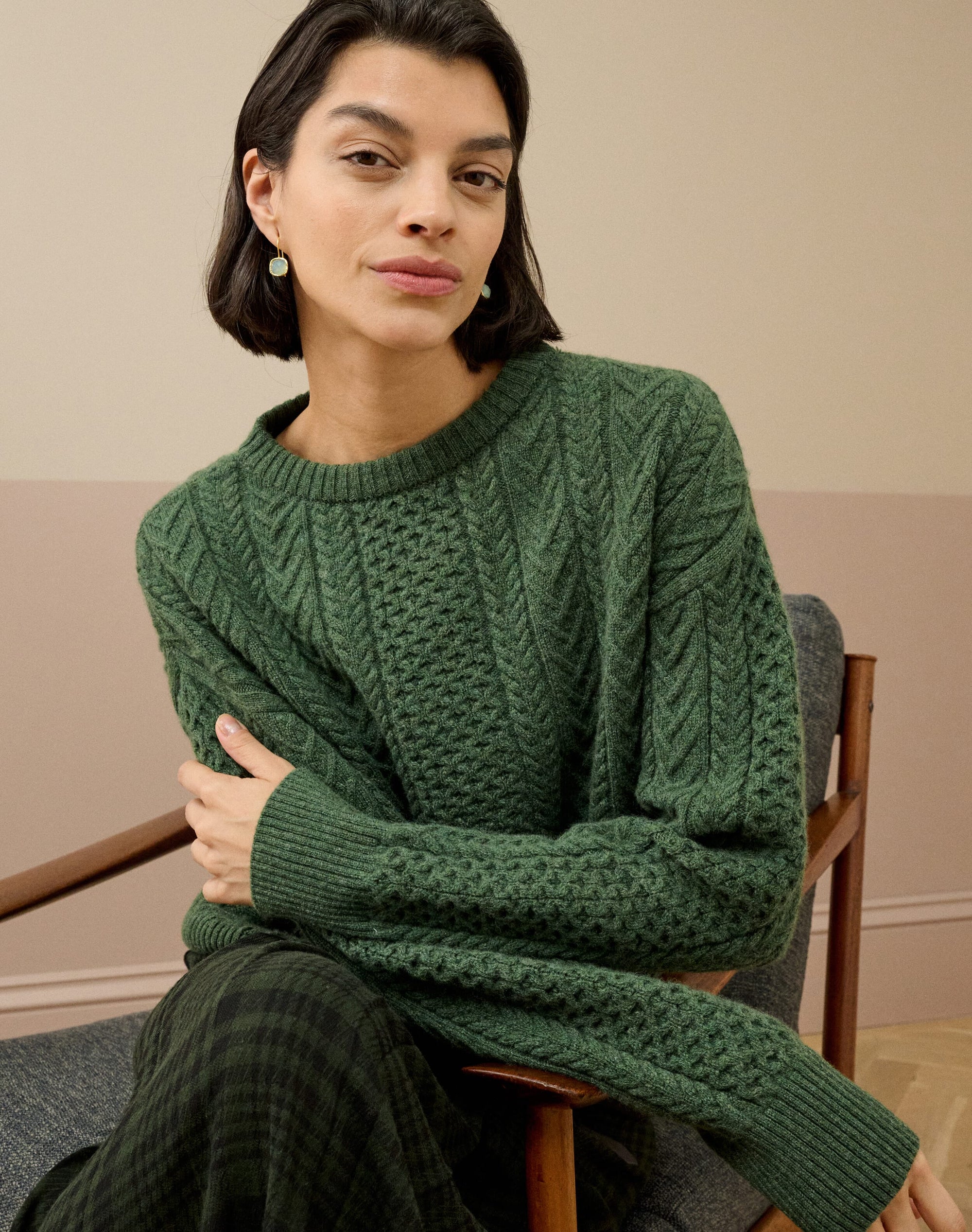 Supersoft Lambswool Aran Jumper