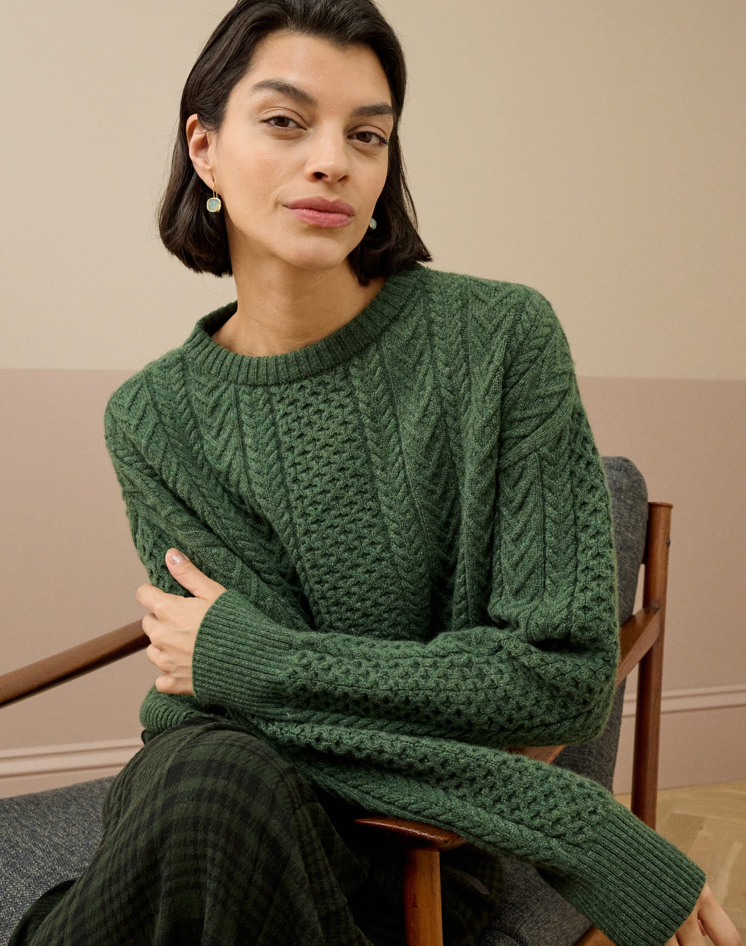 Supersoft Lambswool Aran Jumper