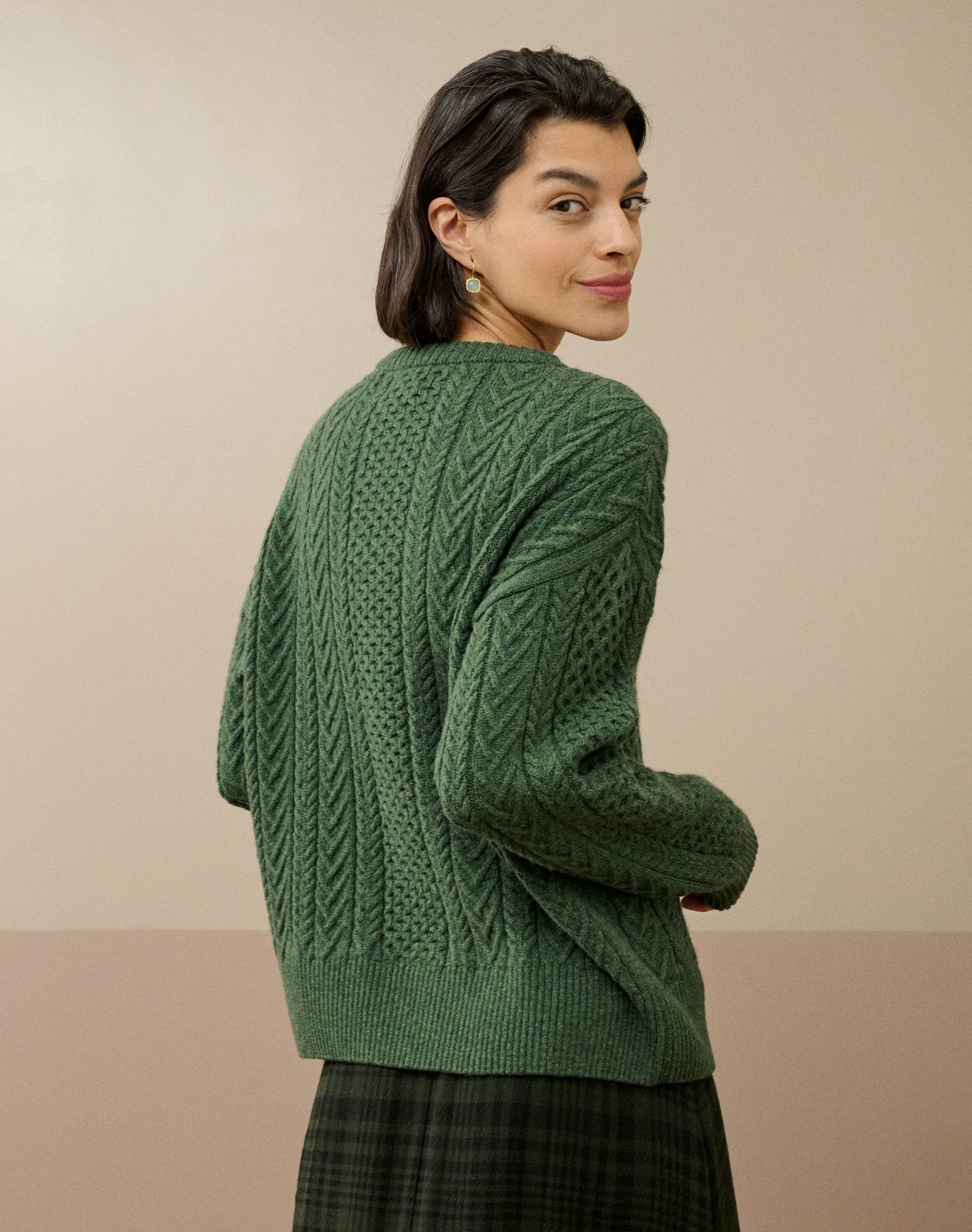Supersoft Lambswool Aran Jumper
