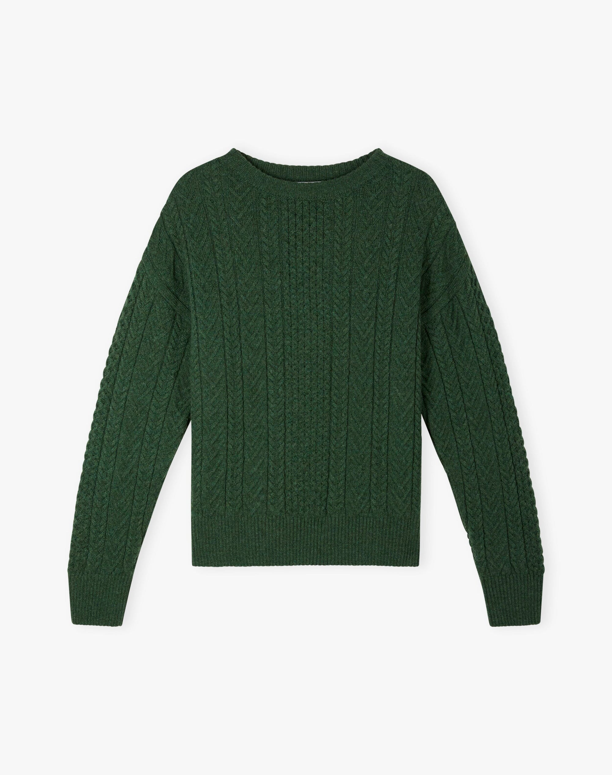 Supersoft Lambswool Aran Jumper