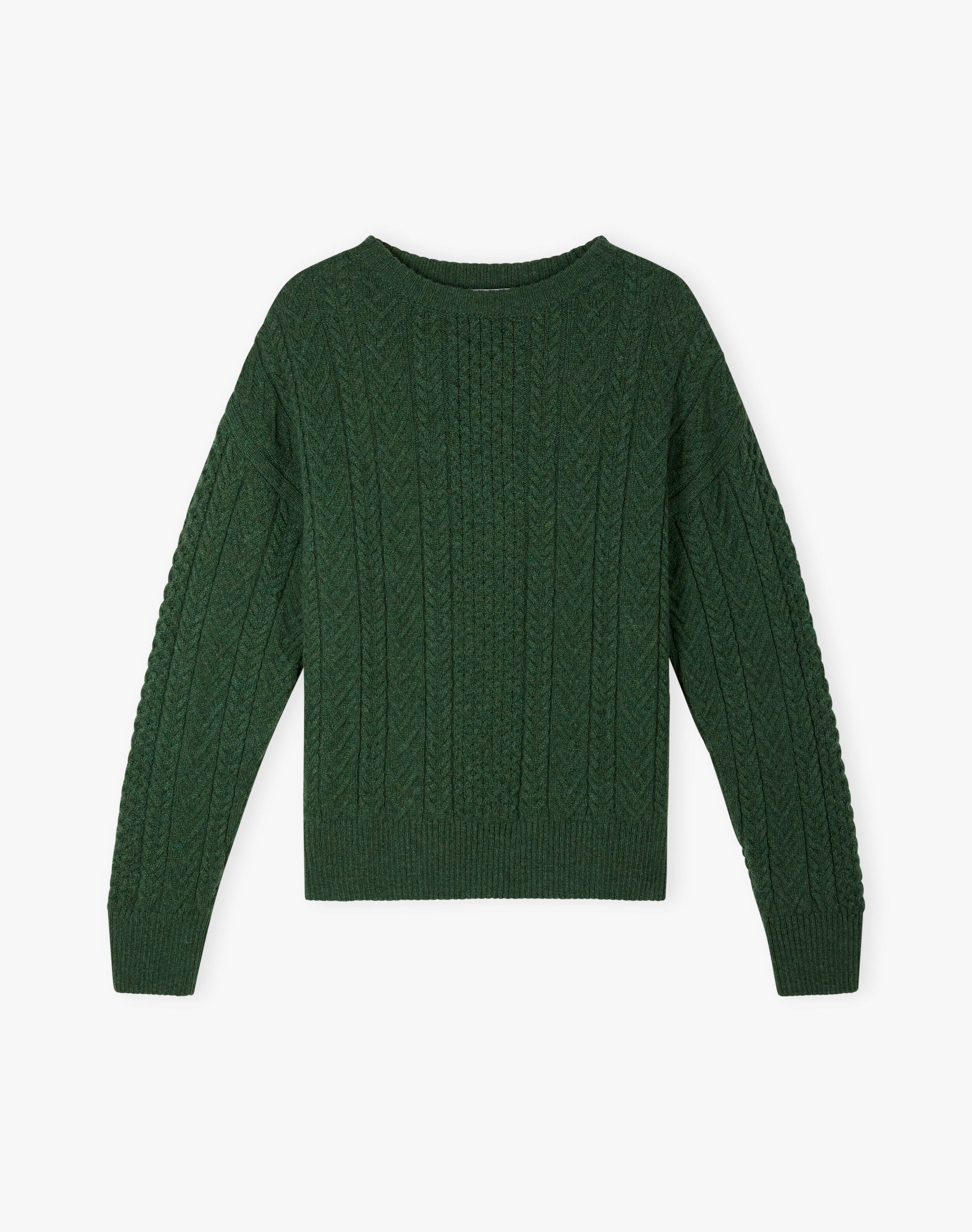 Supersoft Lambswool Aran Jumper