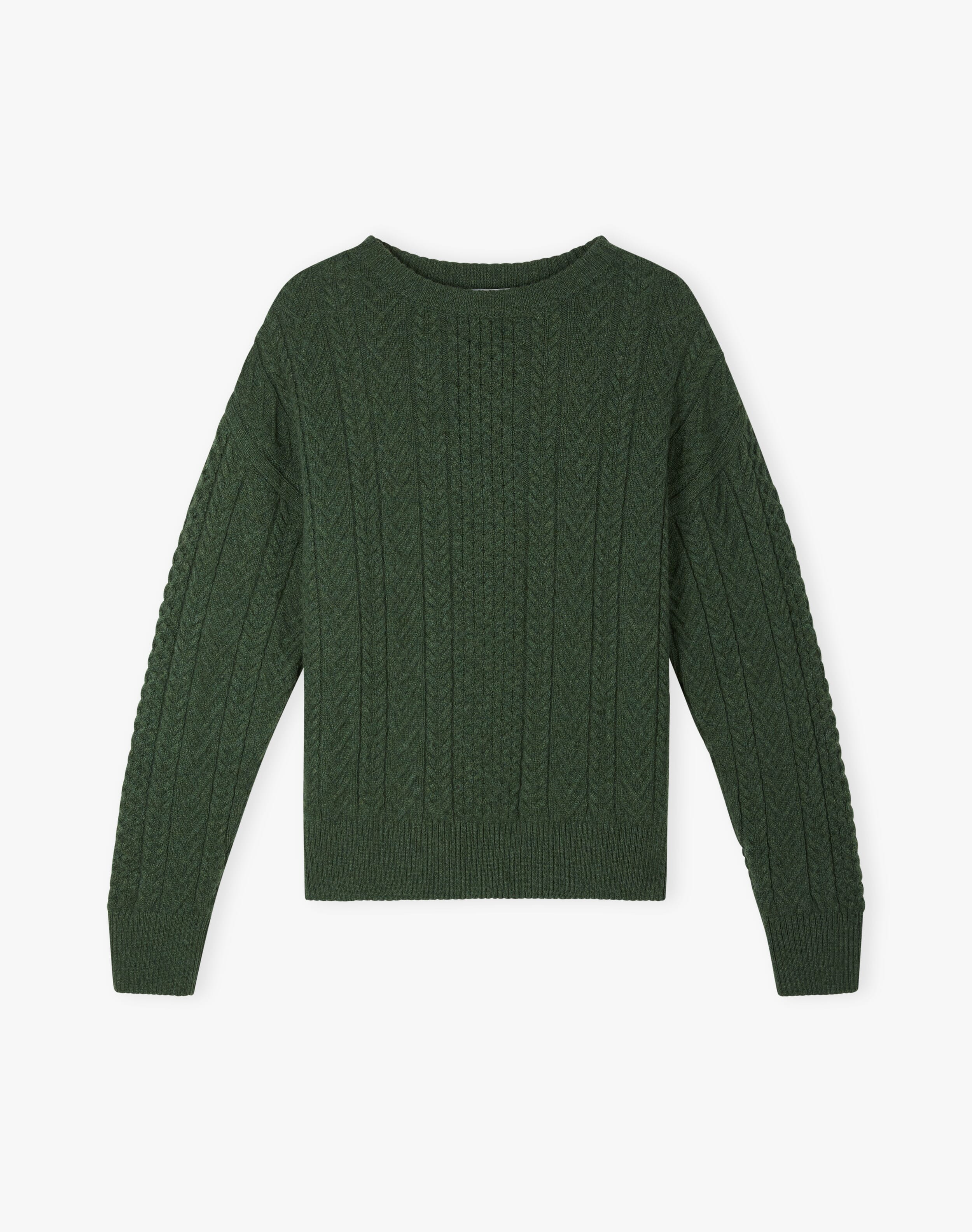 Supersoft Lambswool Aran Jumper