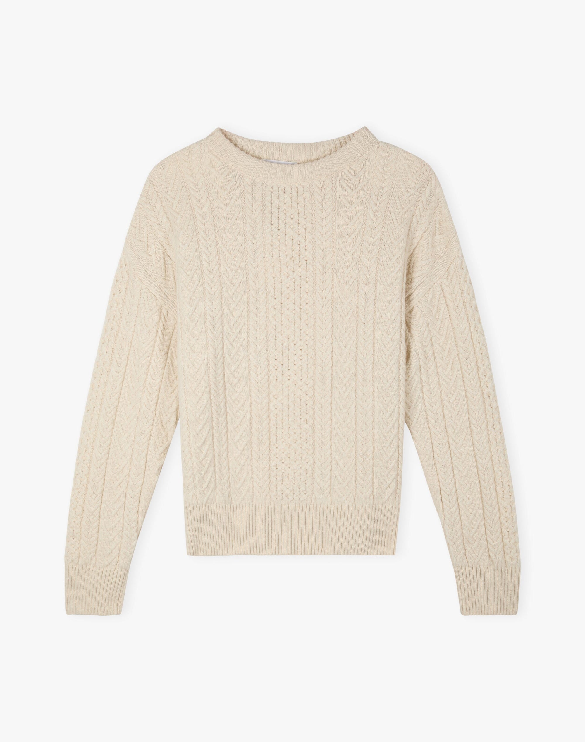 Supersoft Lambswool Aran Jumper