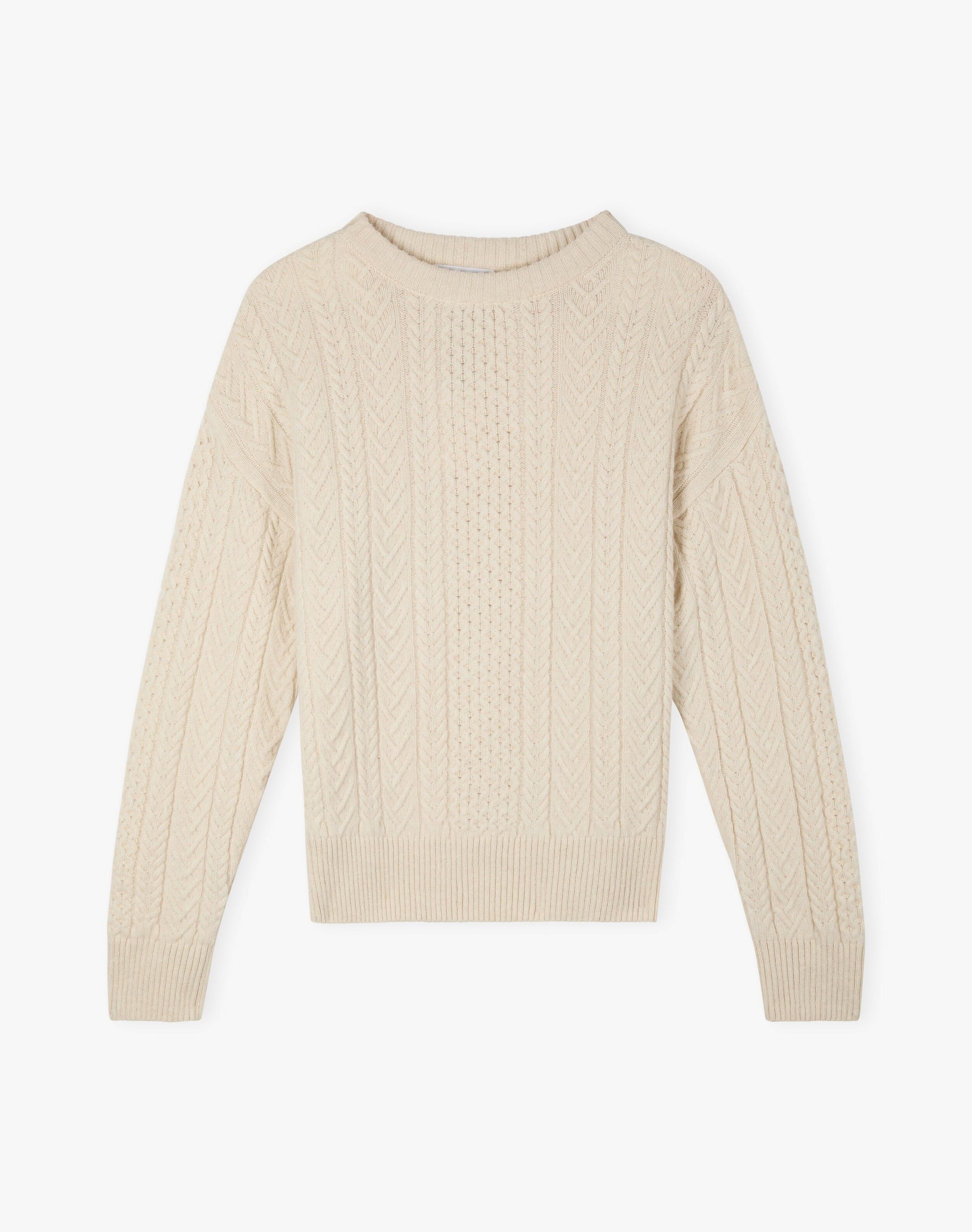 Supersoft Lambswool Aran Jumper