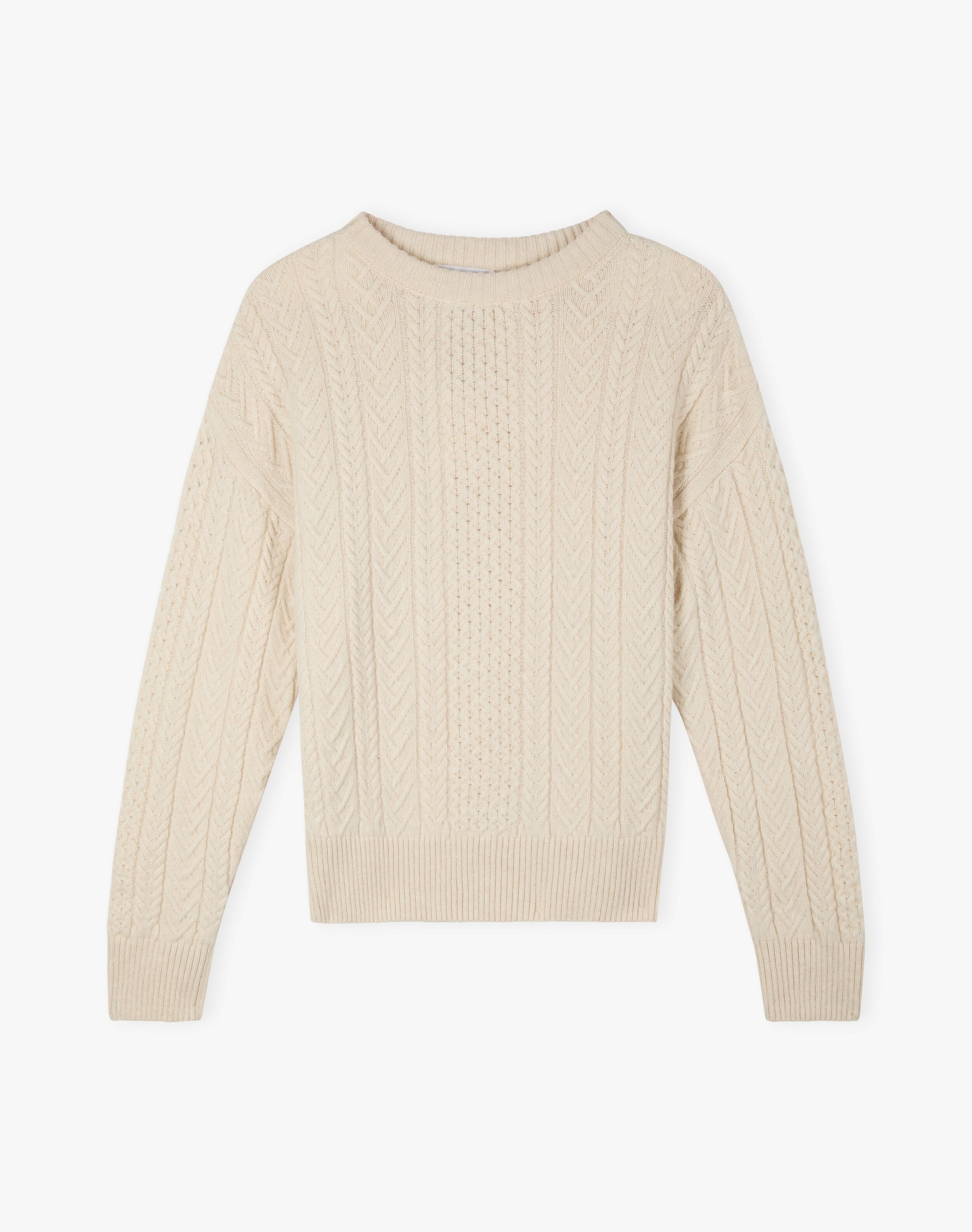 Supersoft Lambswool Aran Jumper