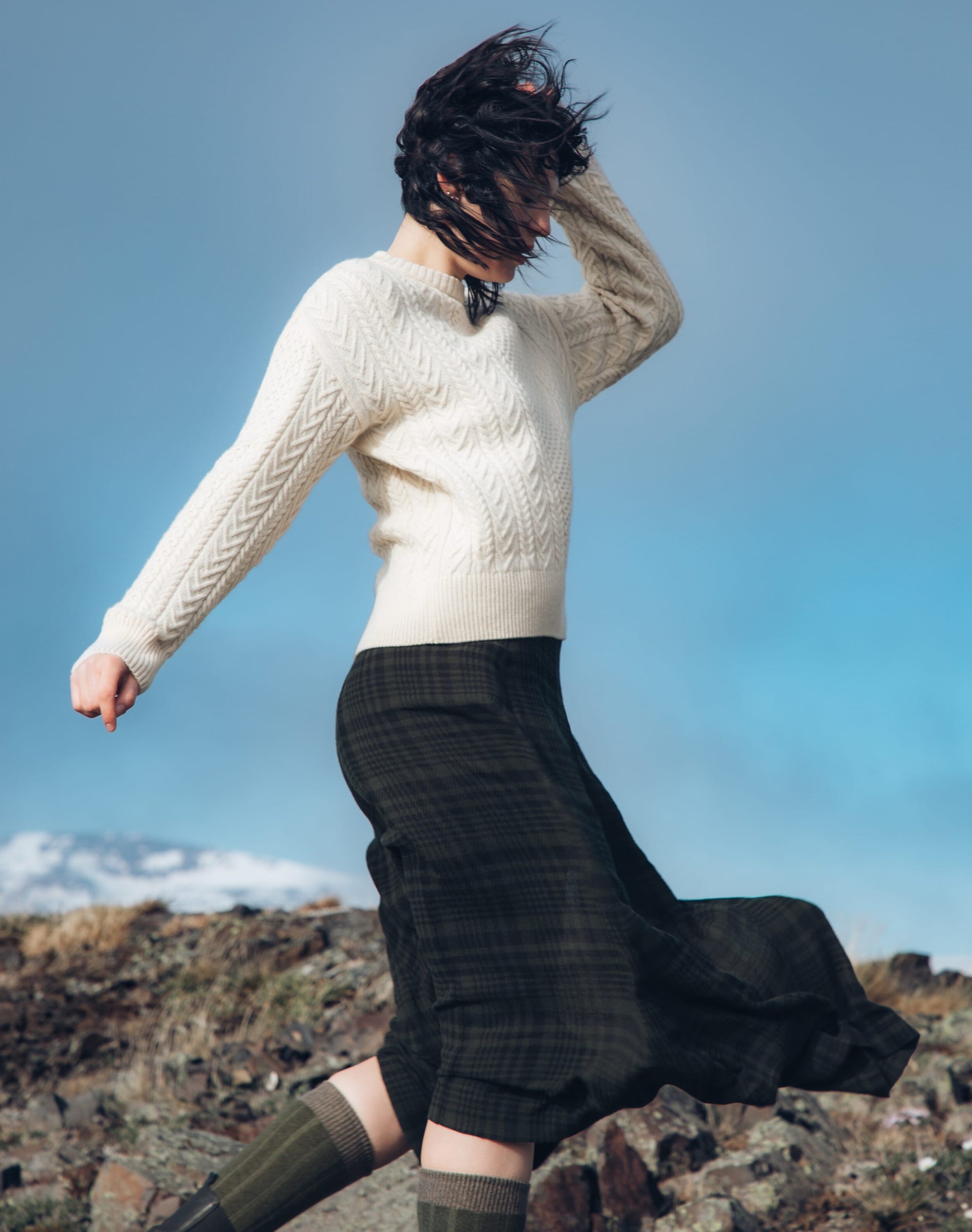 Supersoft Lambswool Aran Jumper