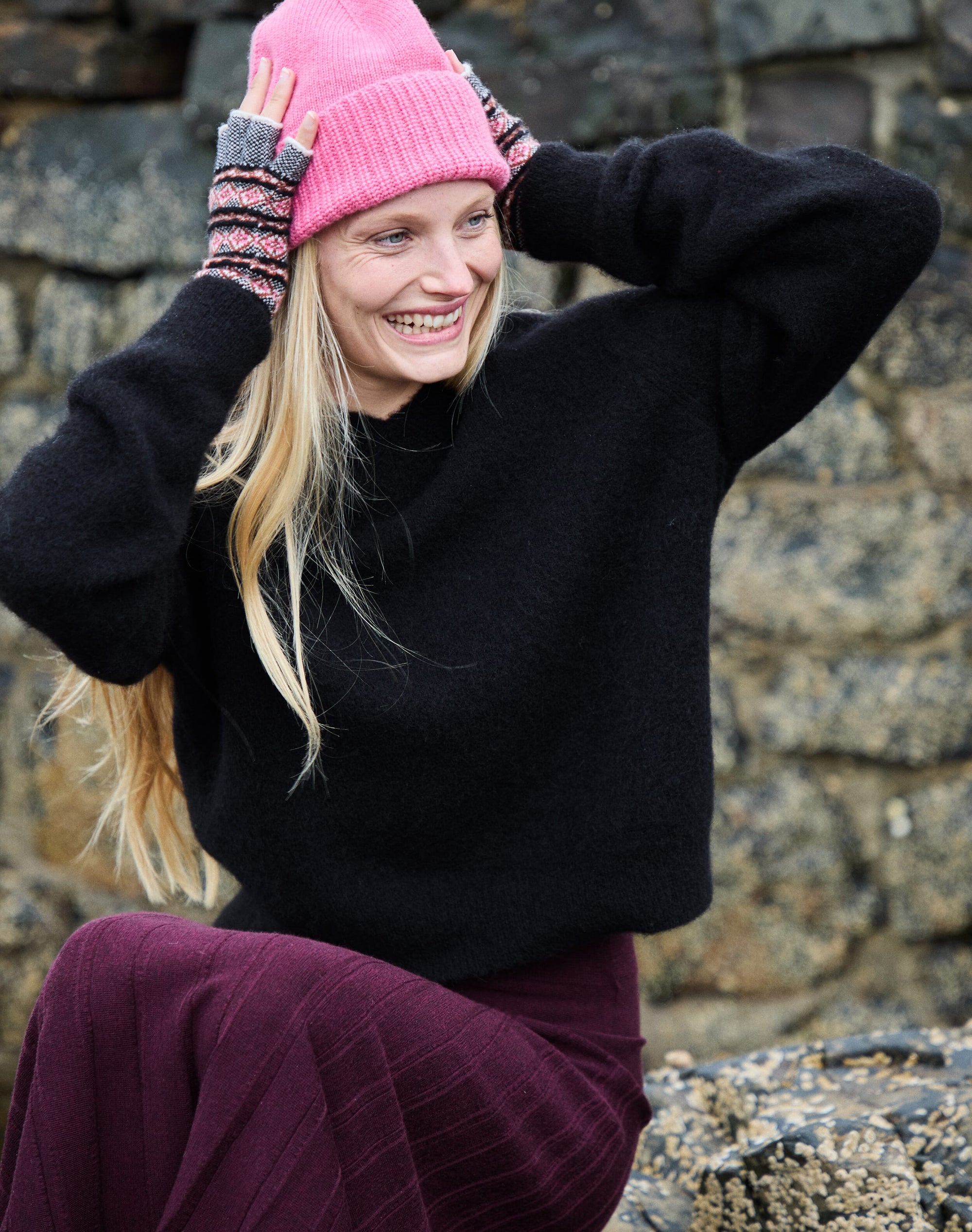 Alpaca V Neck Jumper