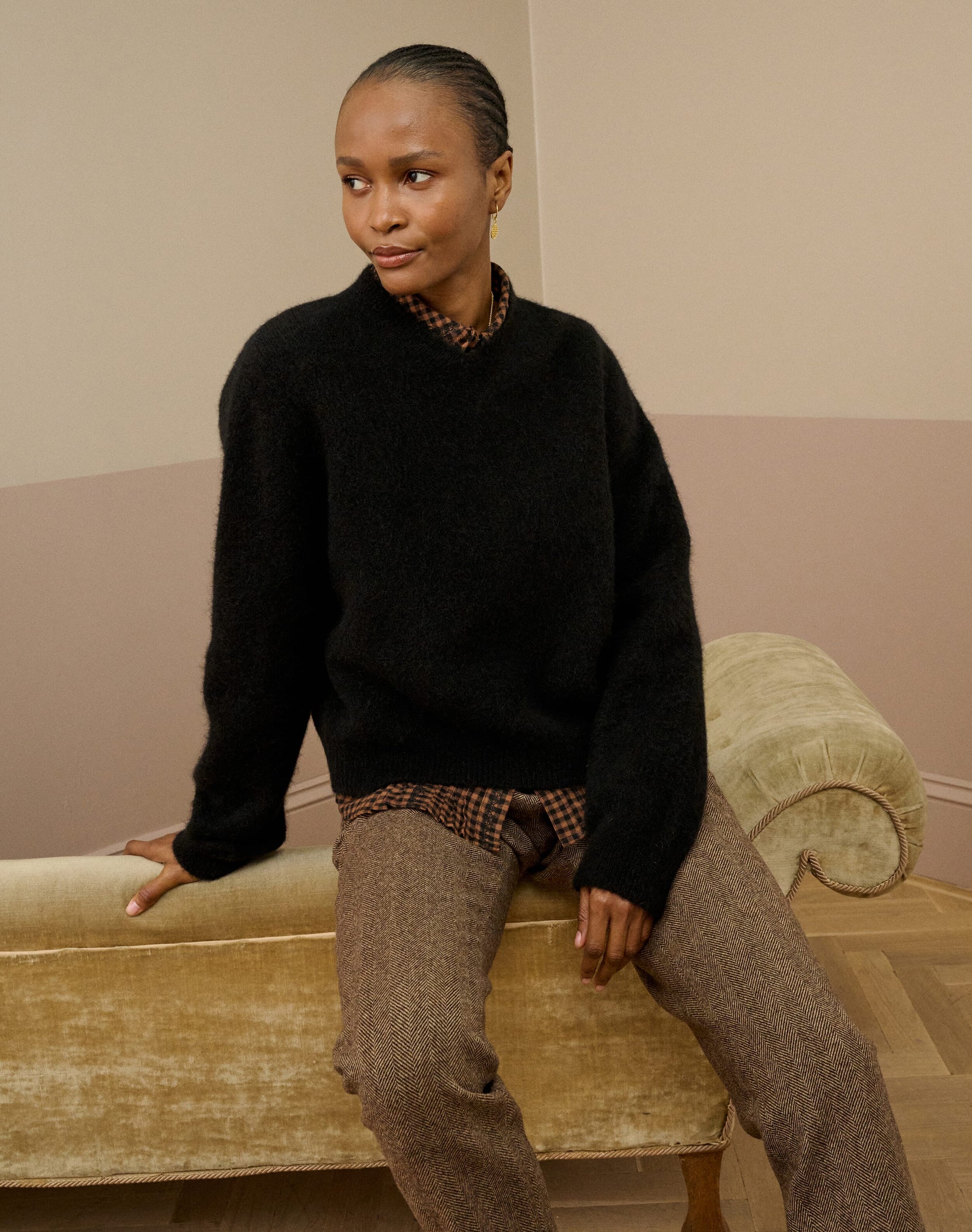 Alpaca V Neck Jumper
