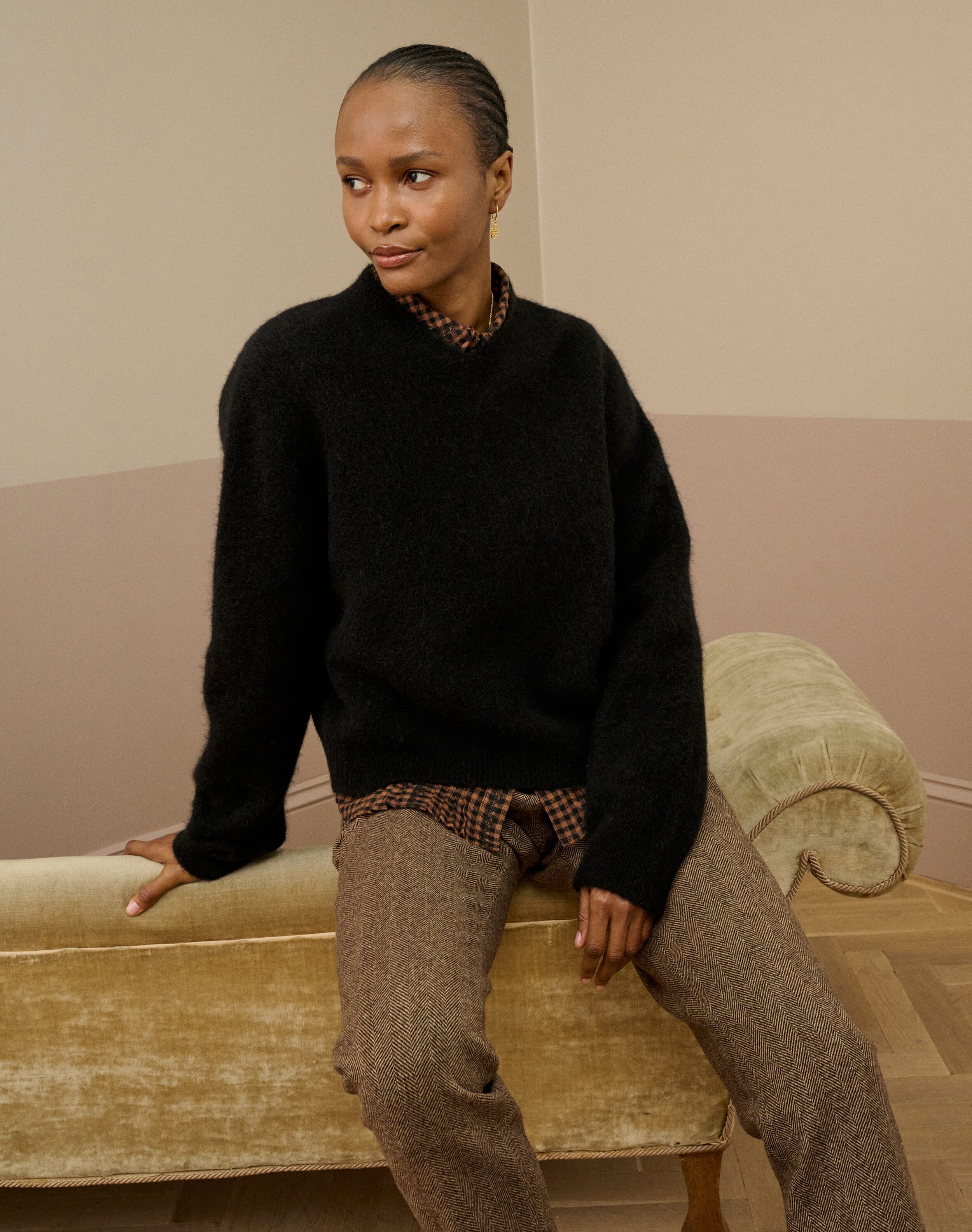 Alpaca V Neck Jumper