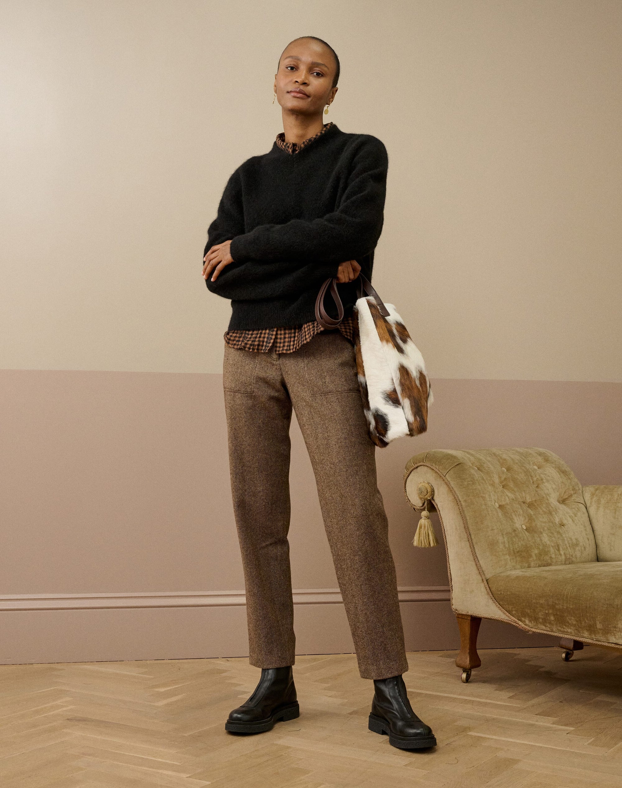 Alpaca V Neck Jumper