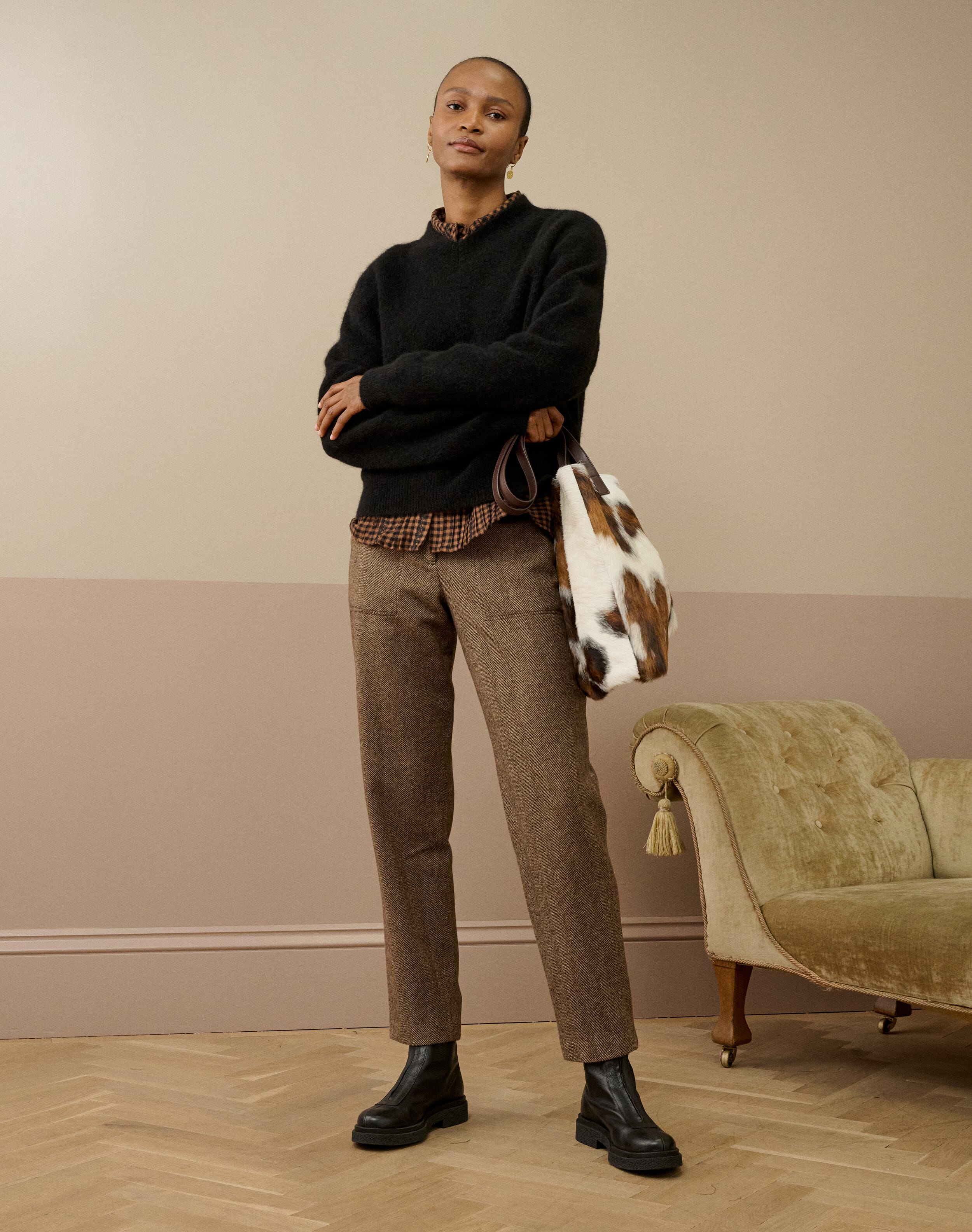 Alpaca V Neck Jumper