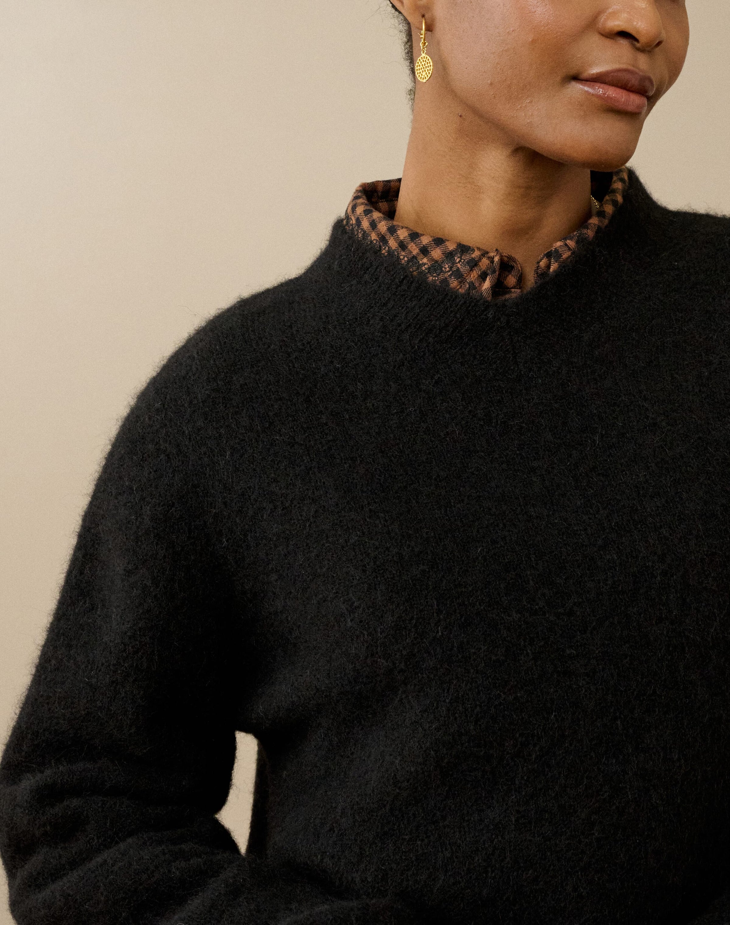 Alpaca V Neck Jumper