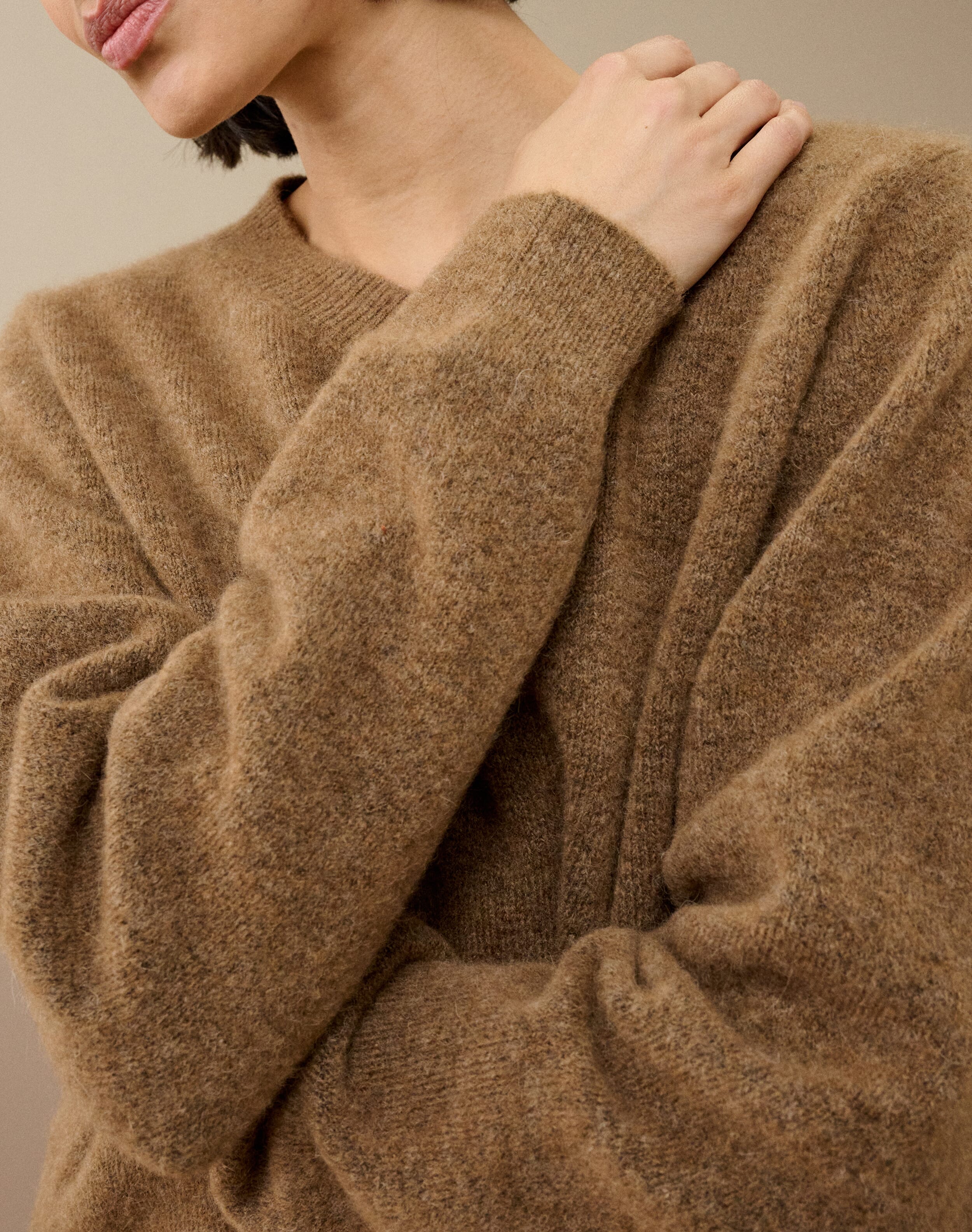 Alpaca V Neck Jumper
