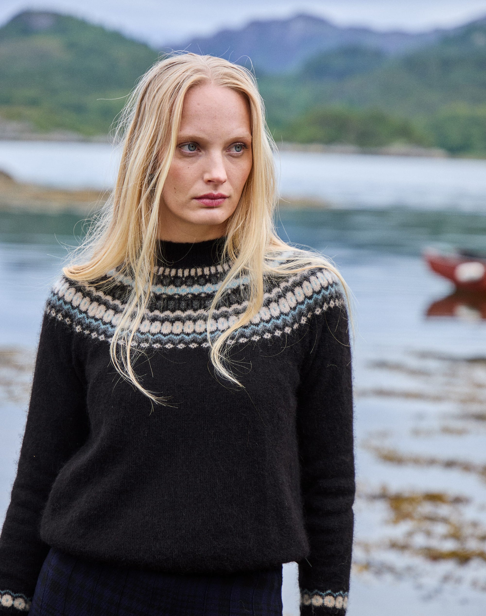 Alpaca Fair Isle Yoke Jumper