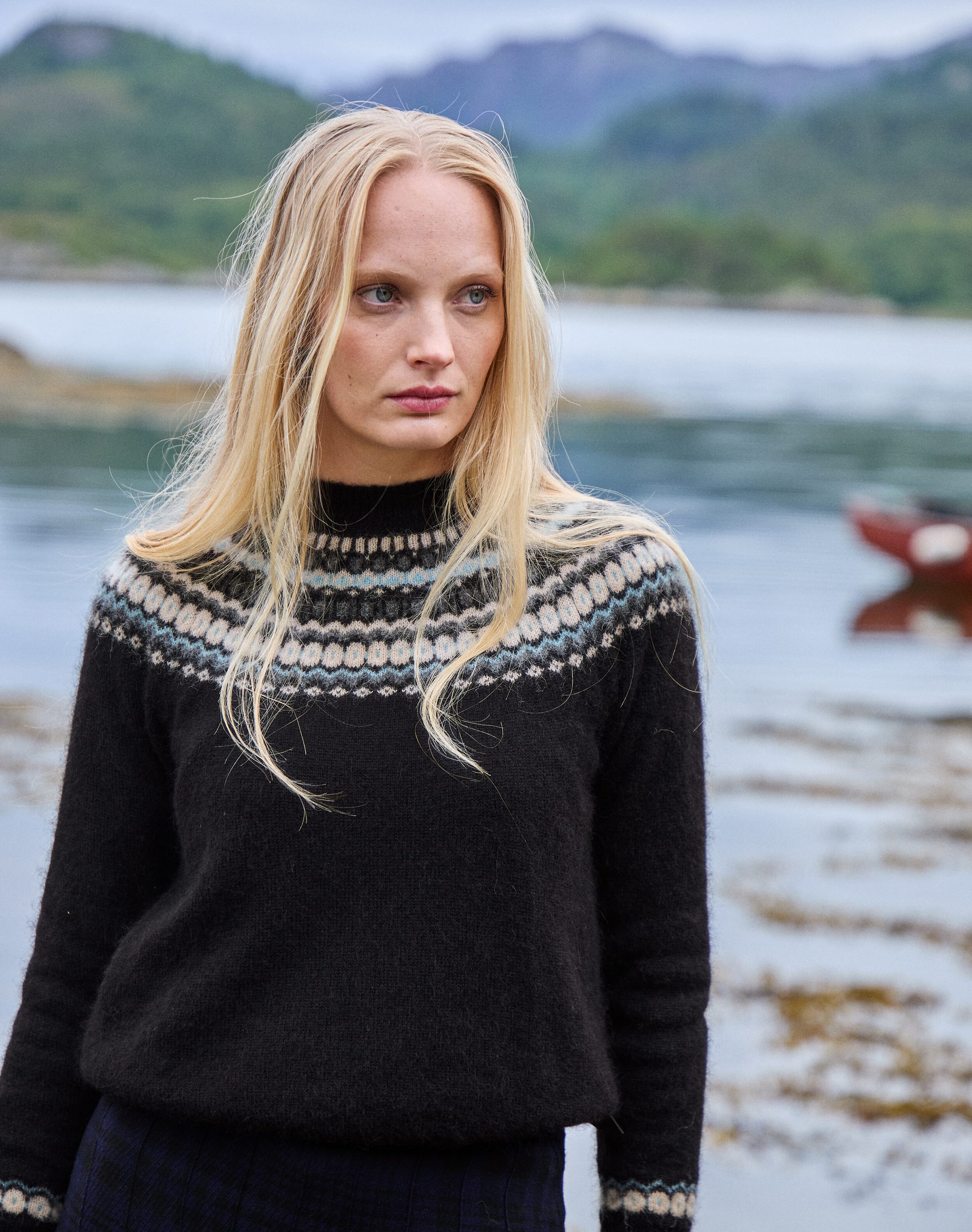 Alpaca Fair Isle Yoke Jumper