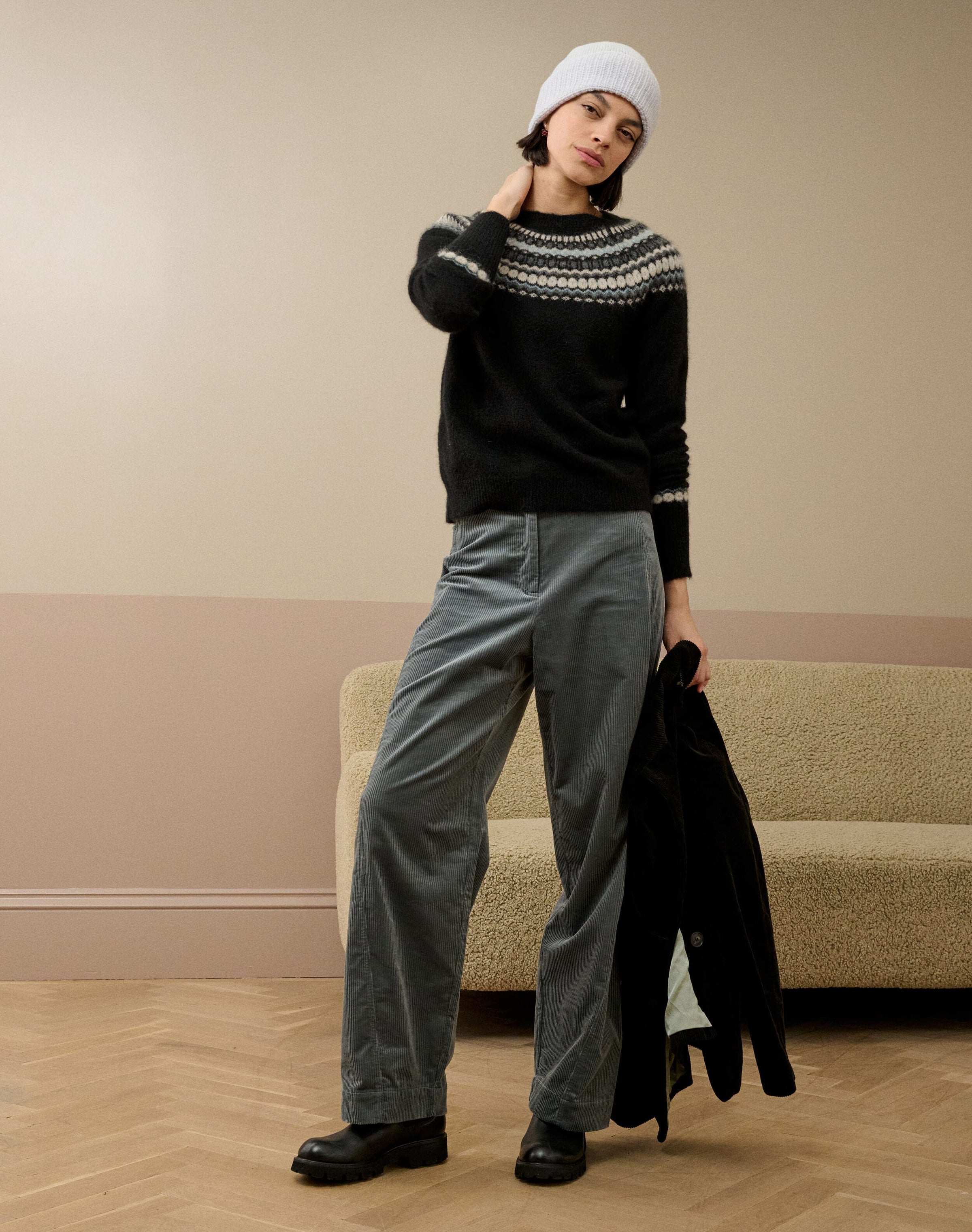 Alpaca Fair Isle Yoke Jumper