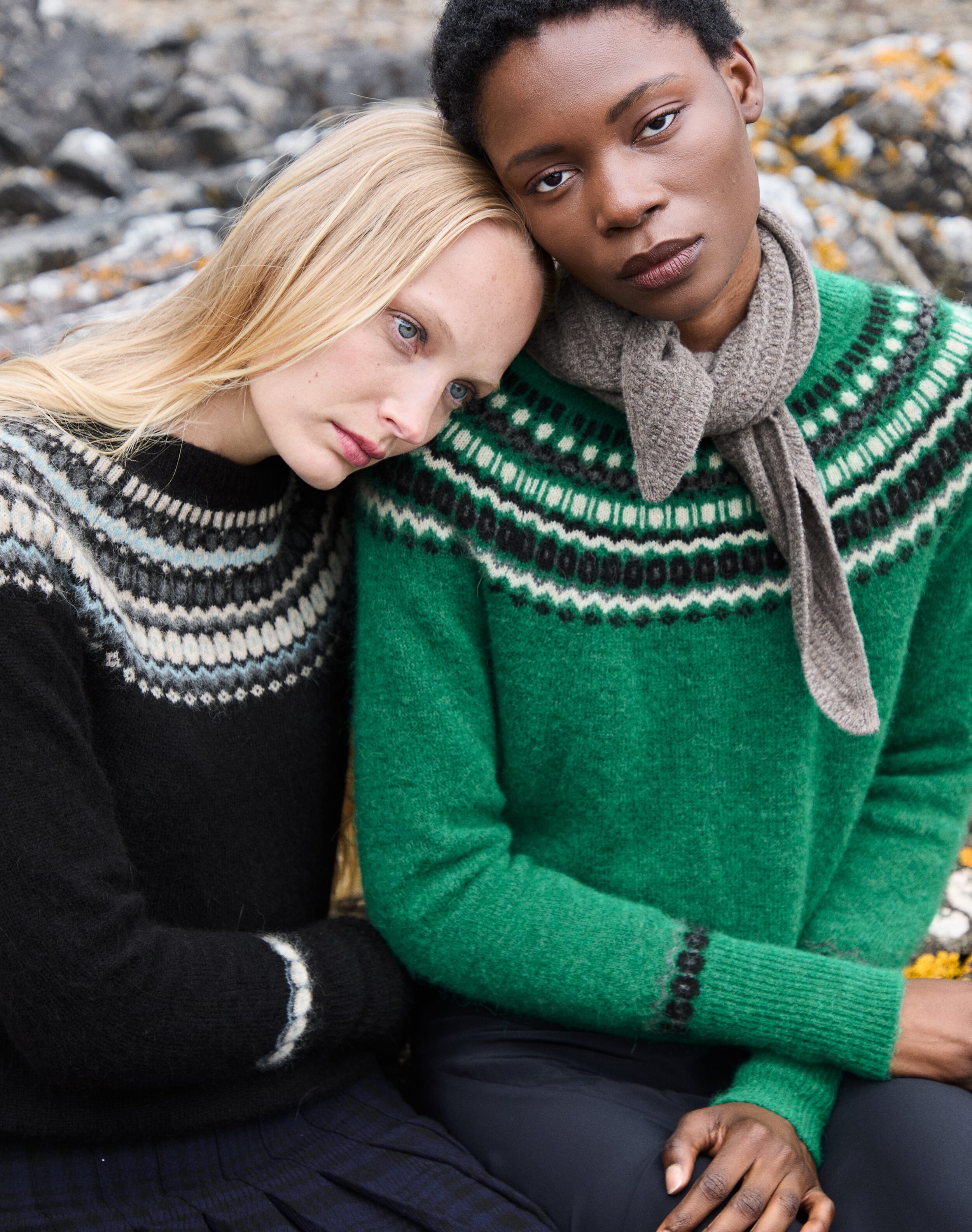 Alpaca Fair Isle Yoke Jumper