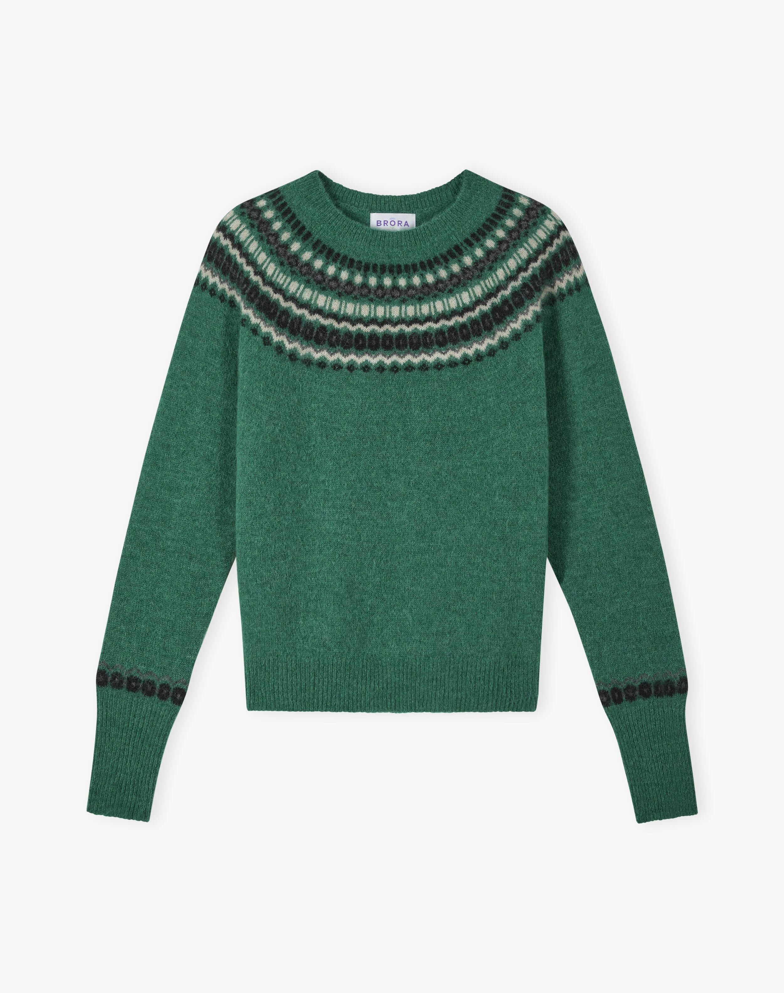 Alpaca Fair Isle Yoke Jumper