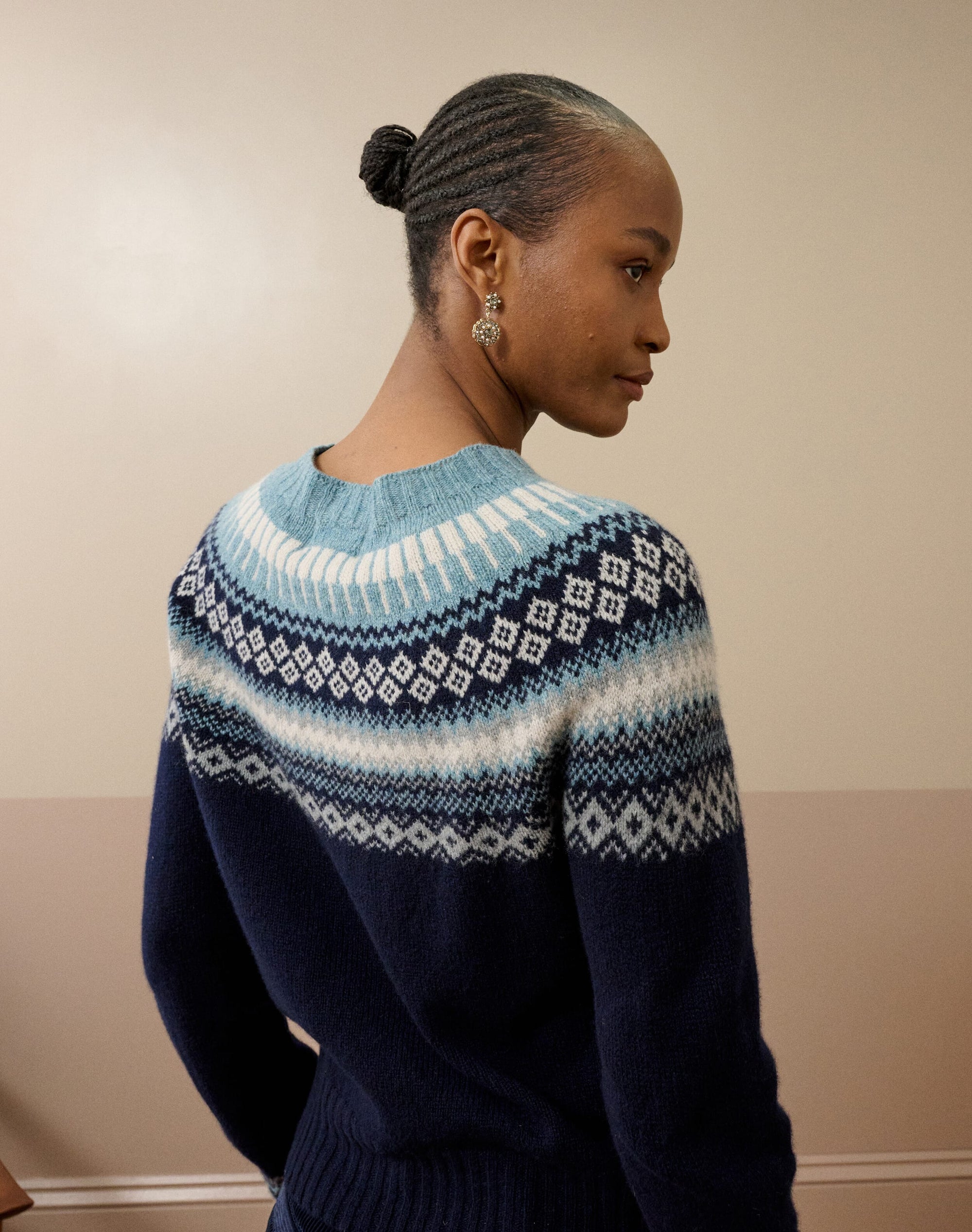 Supersoft Lambswool Fair Isle Yoke Jumper