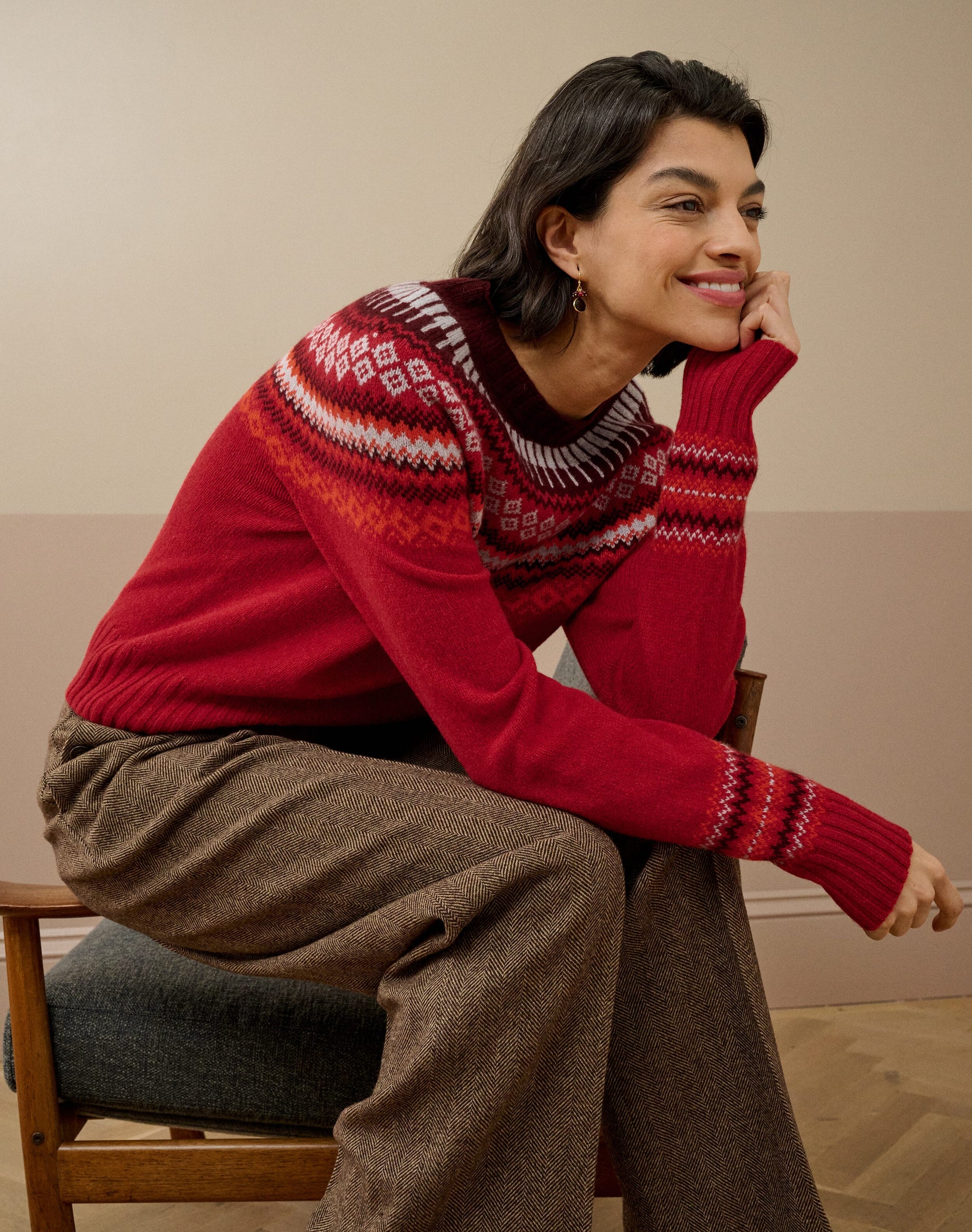 Supersoft Lambswool Fair Isle Yoke Jumper