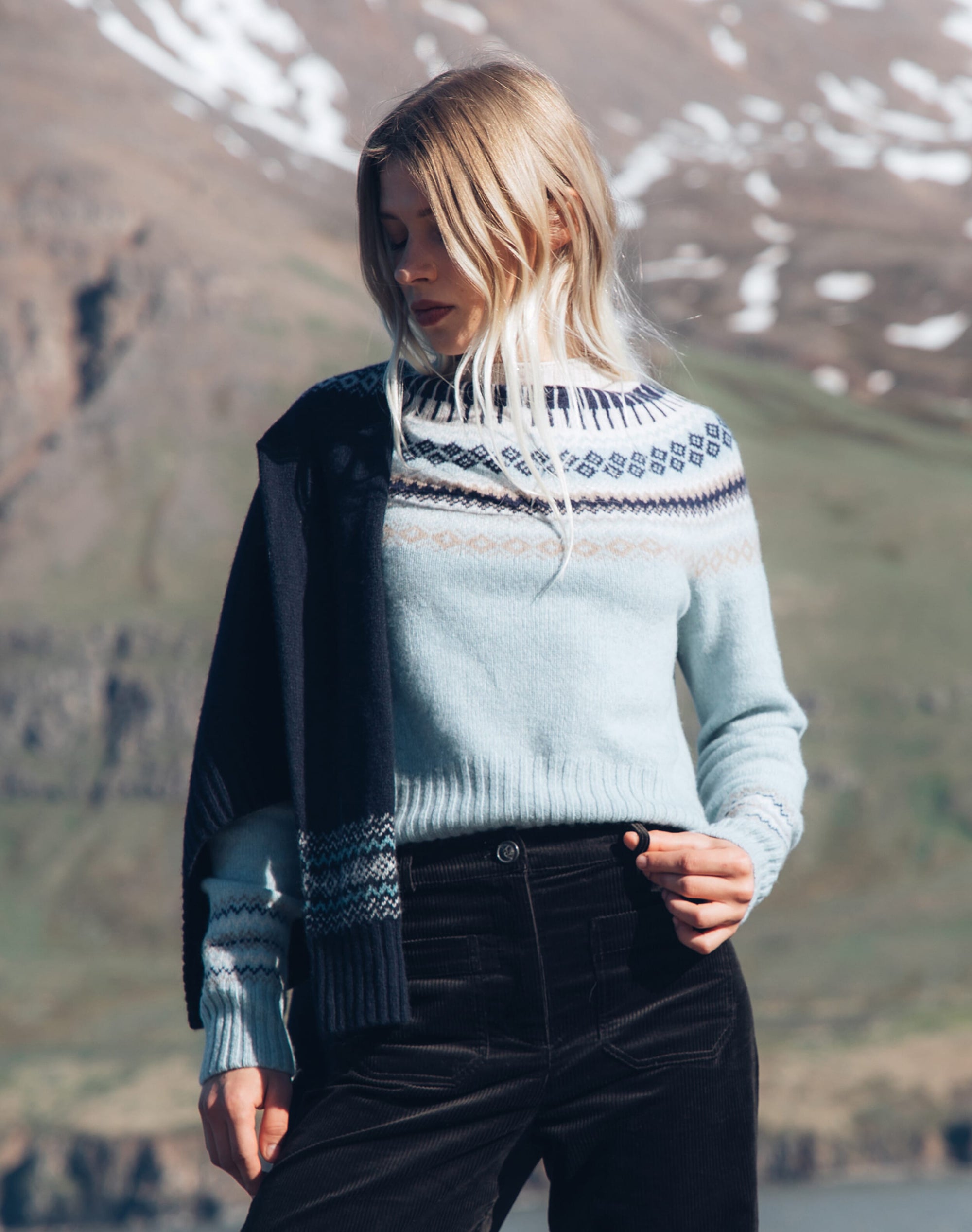 Supersoft Lambswool Fair Isle Yoke Jumper