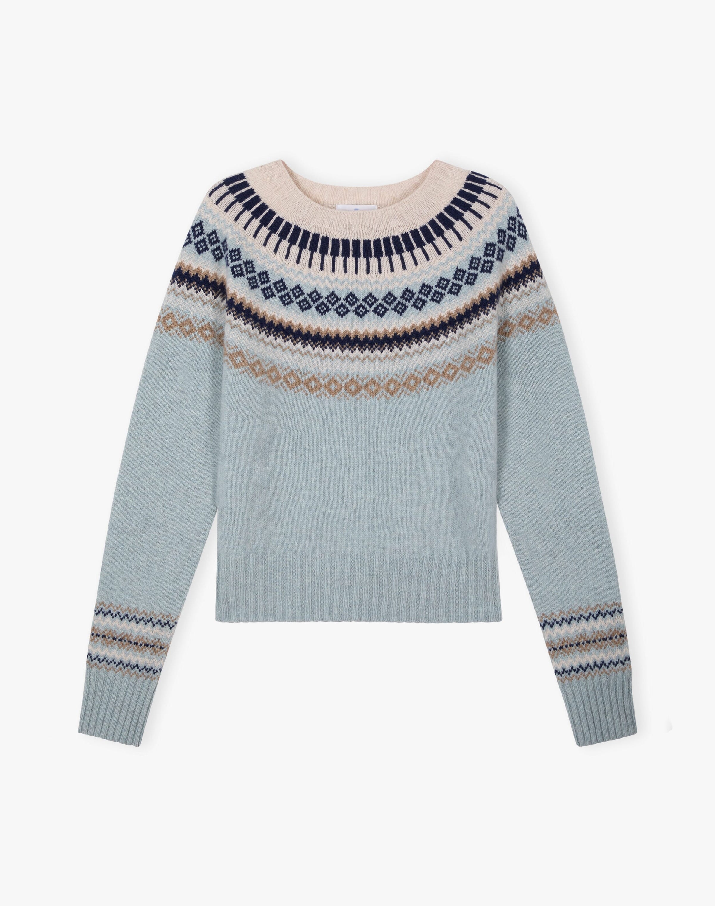 Supersoft Lambswool Fair Isle Yoke Jumper