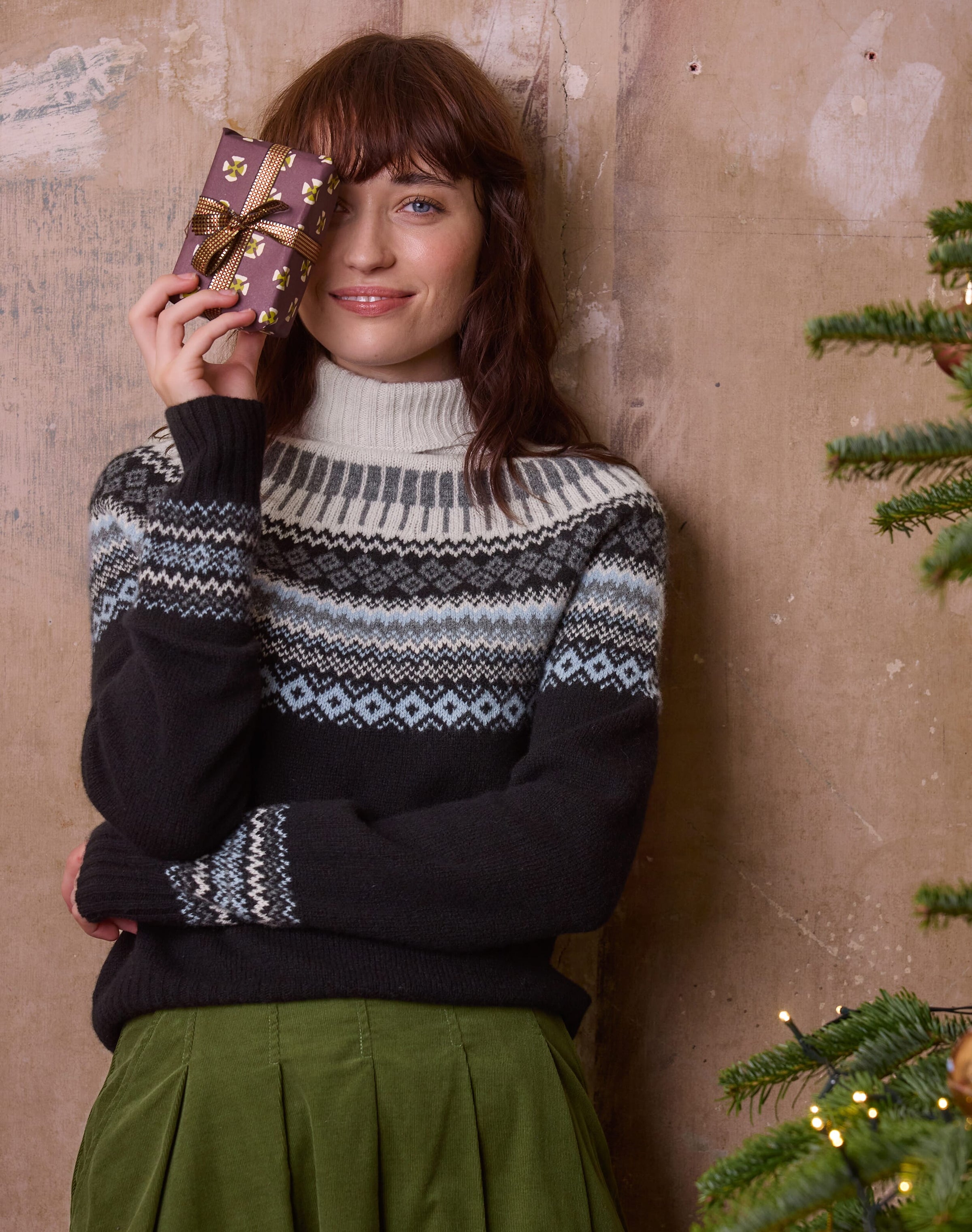 Supersoft Lambswool Fair Isle Yoke Polo