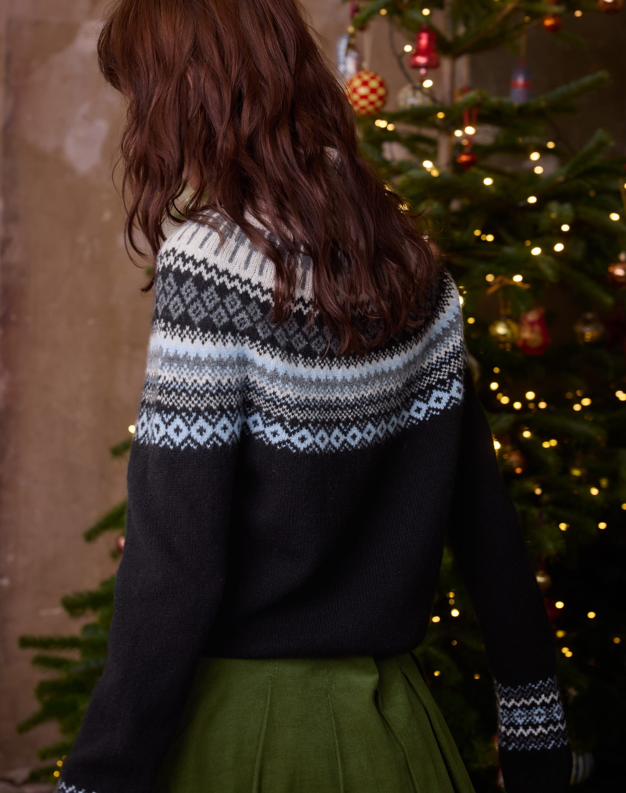 Supersoft Lambswool Fair Isle Yoke Polo