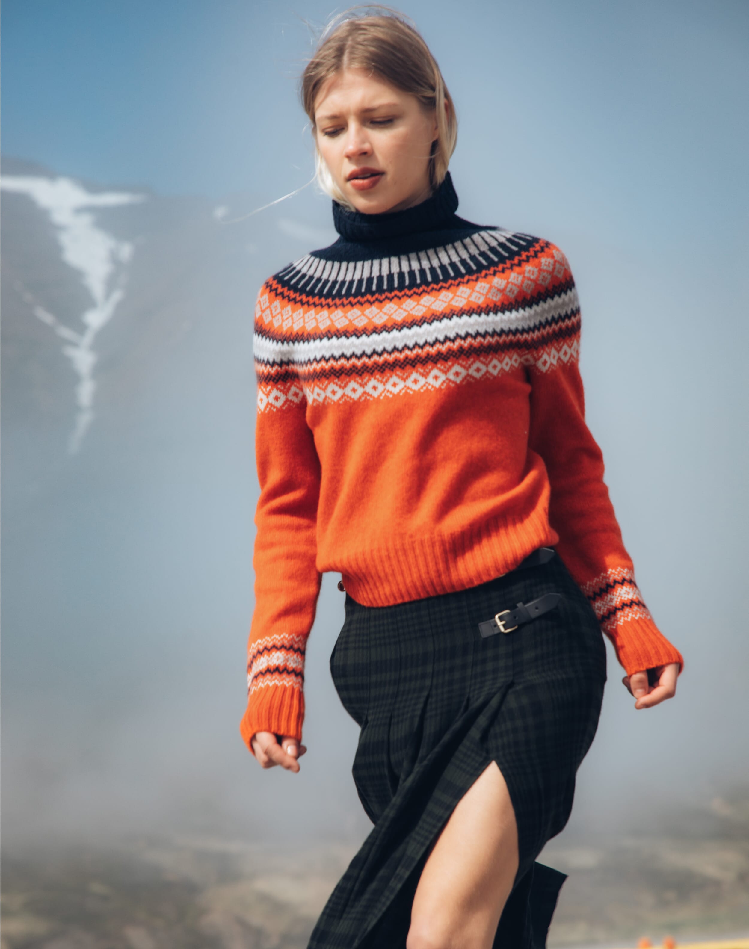 Supersoft Lambswool Fair Isle Yoke Polo