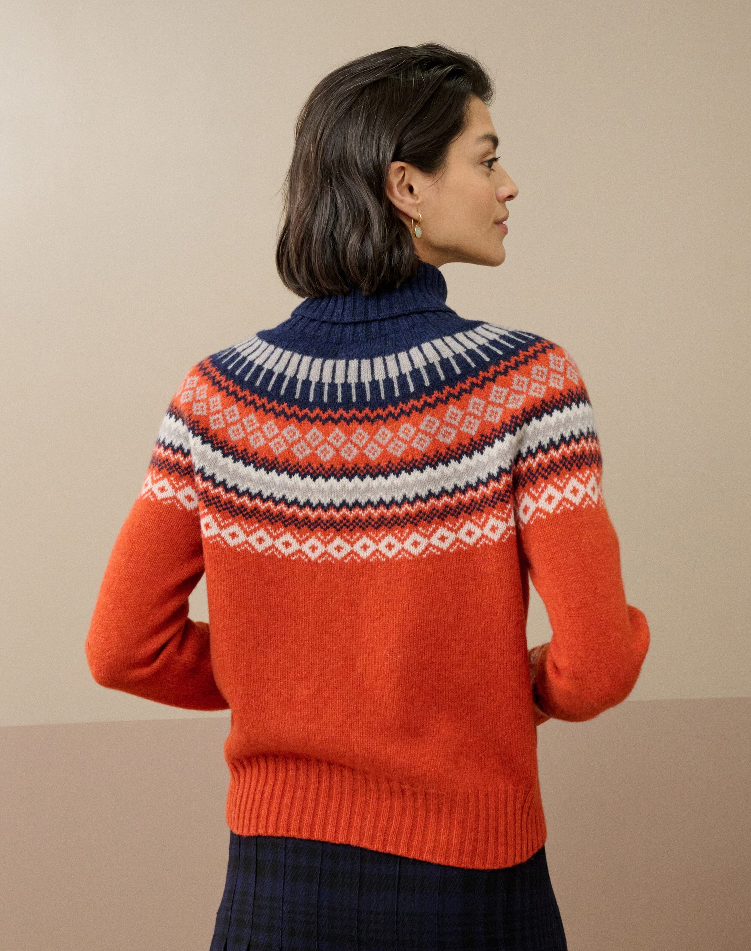 Supersoft Lambswool Fair Isle Yoke Polo