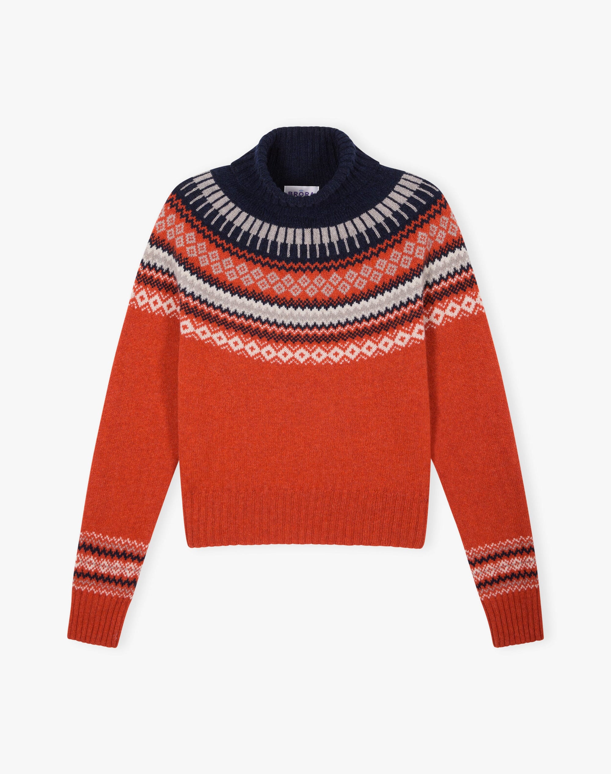 Supersoft Lambswool Fair Isle Yoke Polo