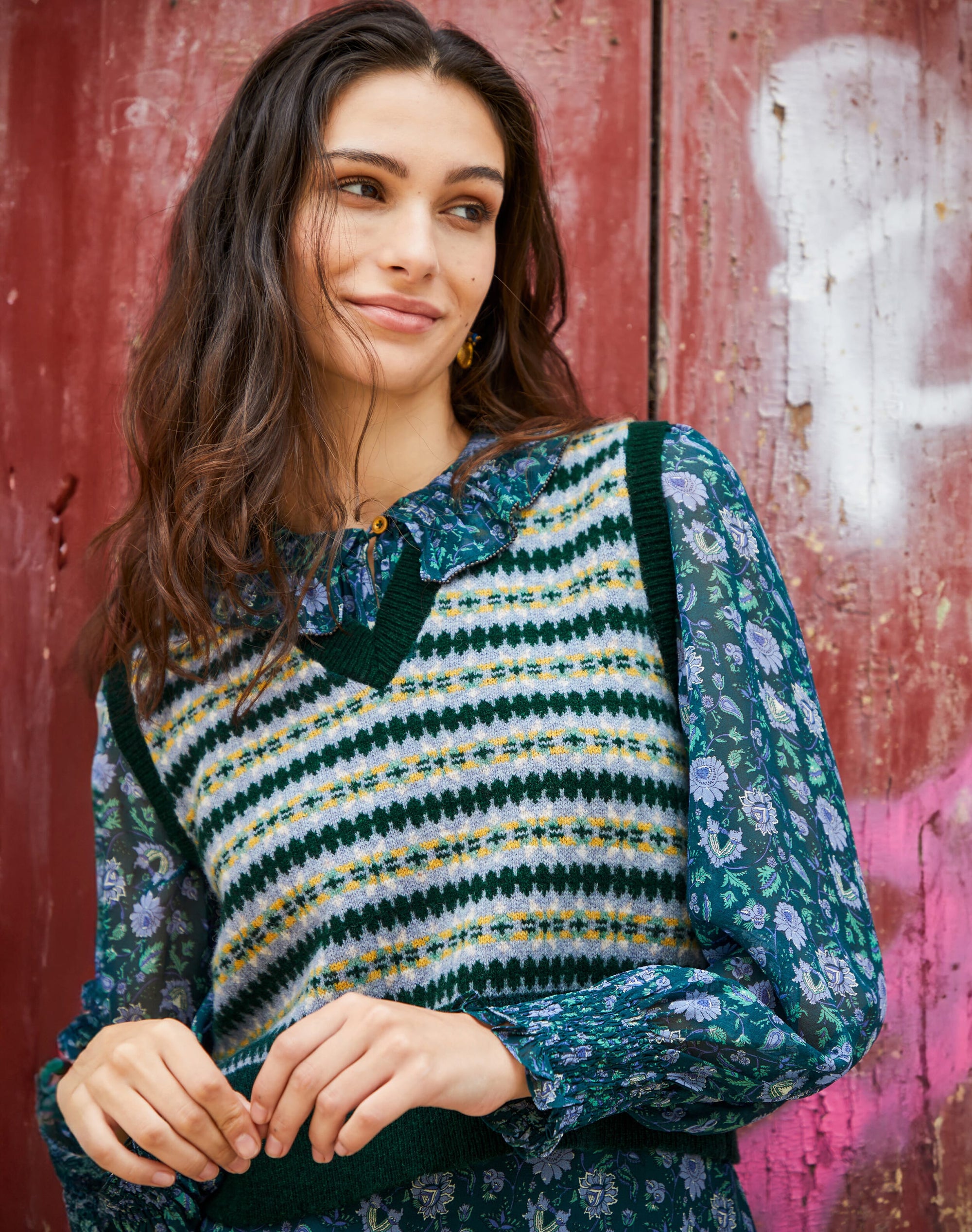 Merino Lambswool Fair Isle Tank
