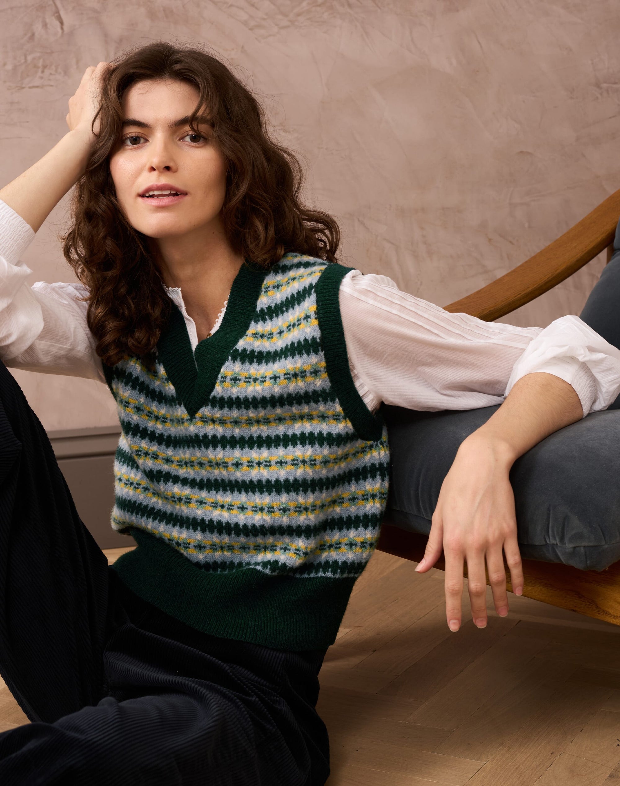 Merino Lambswool Fair Isle Tank