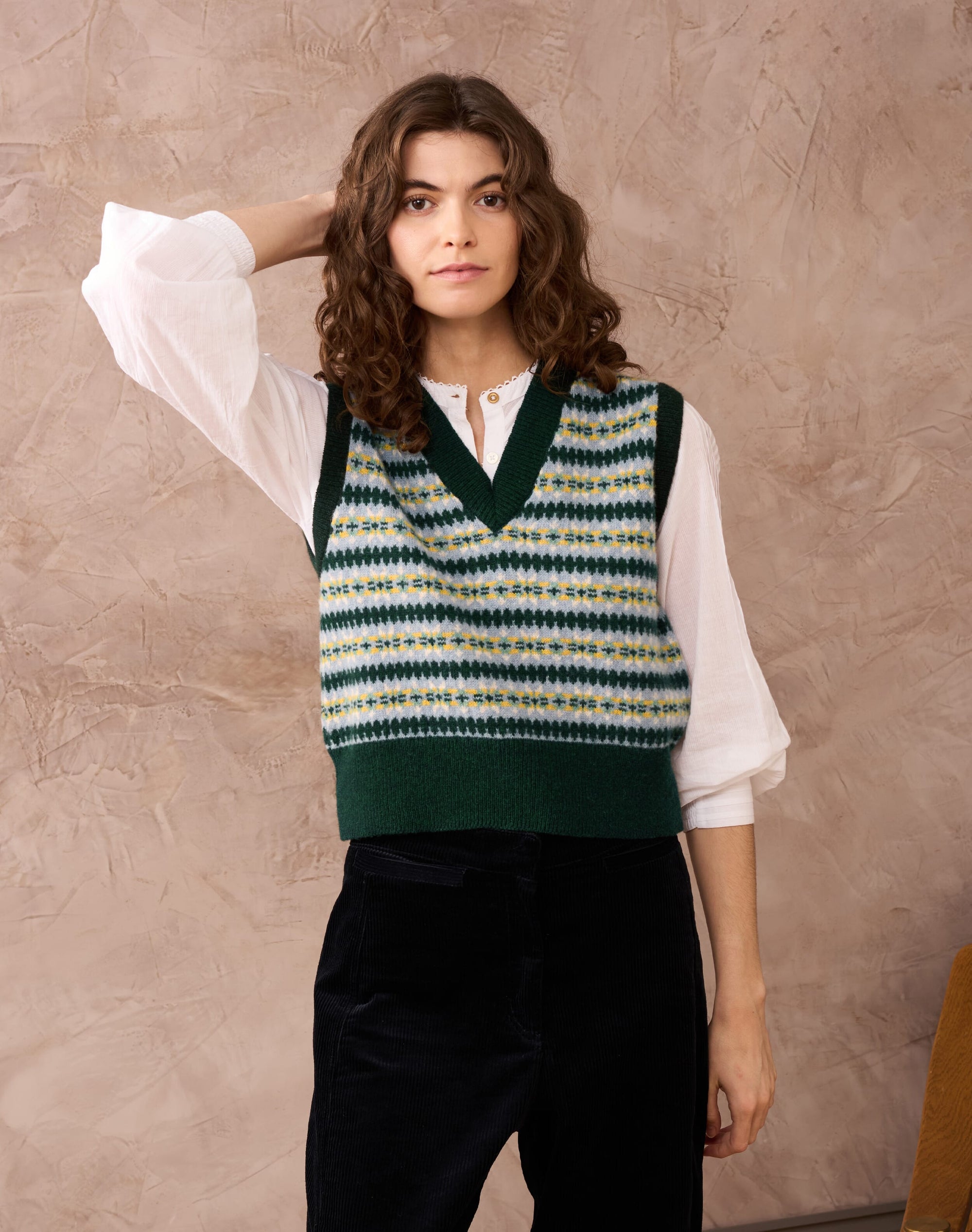 Merino Lambswool Fair Isle Tank