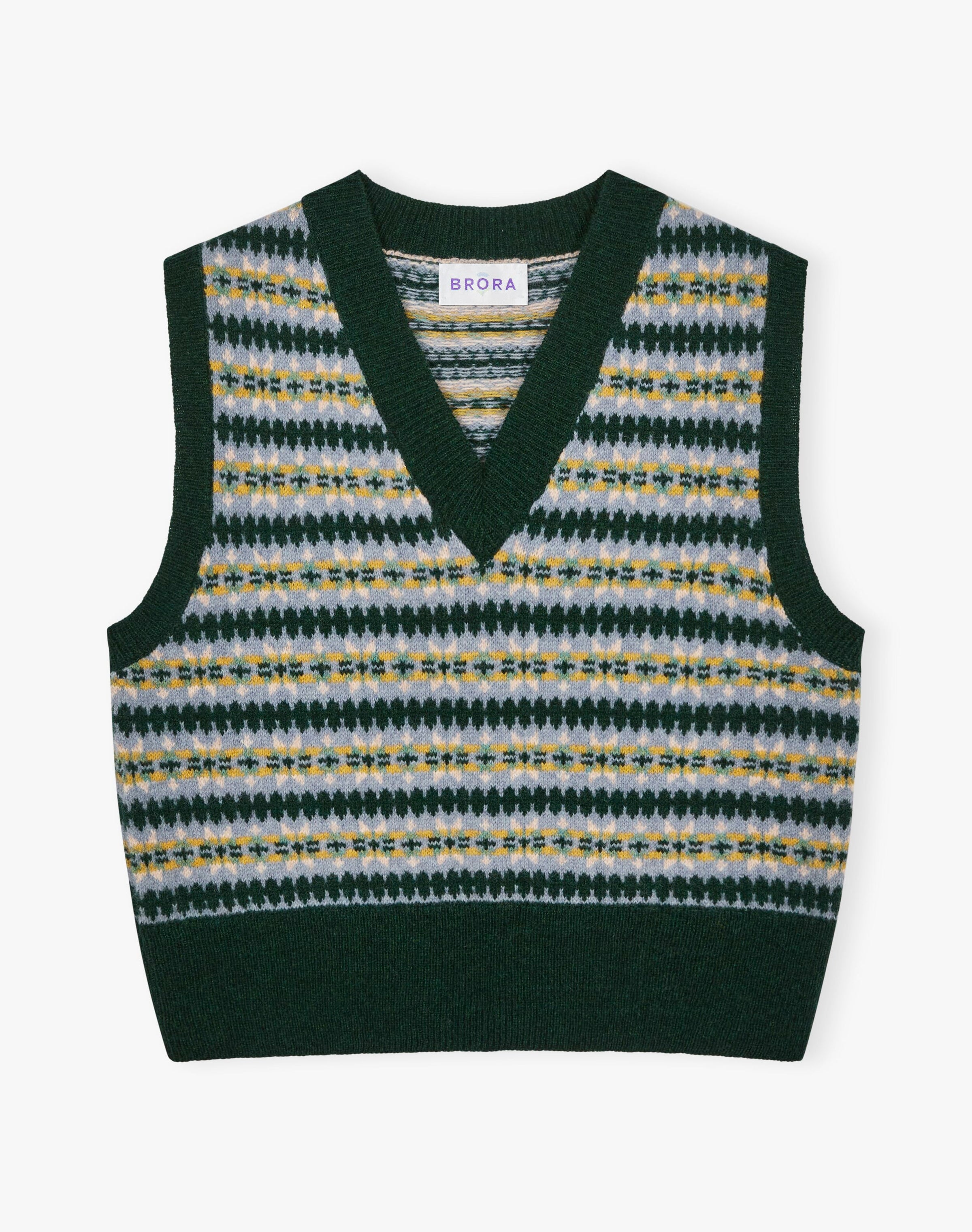 Merino Lambswool Fair Isle Tank
