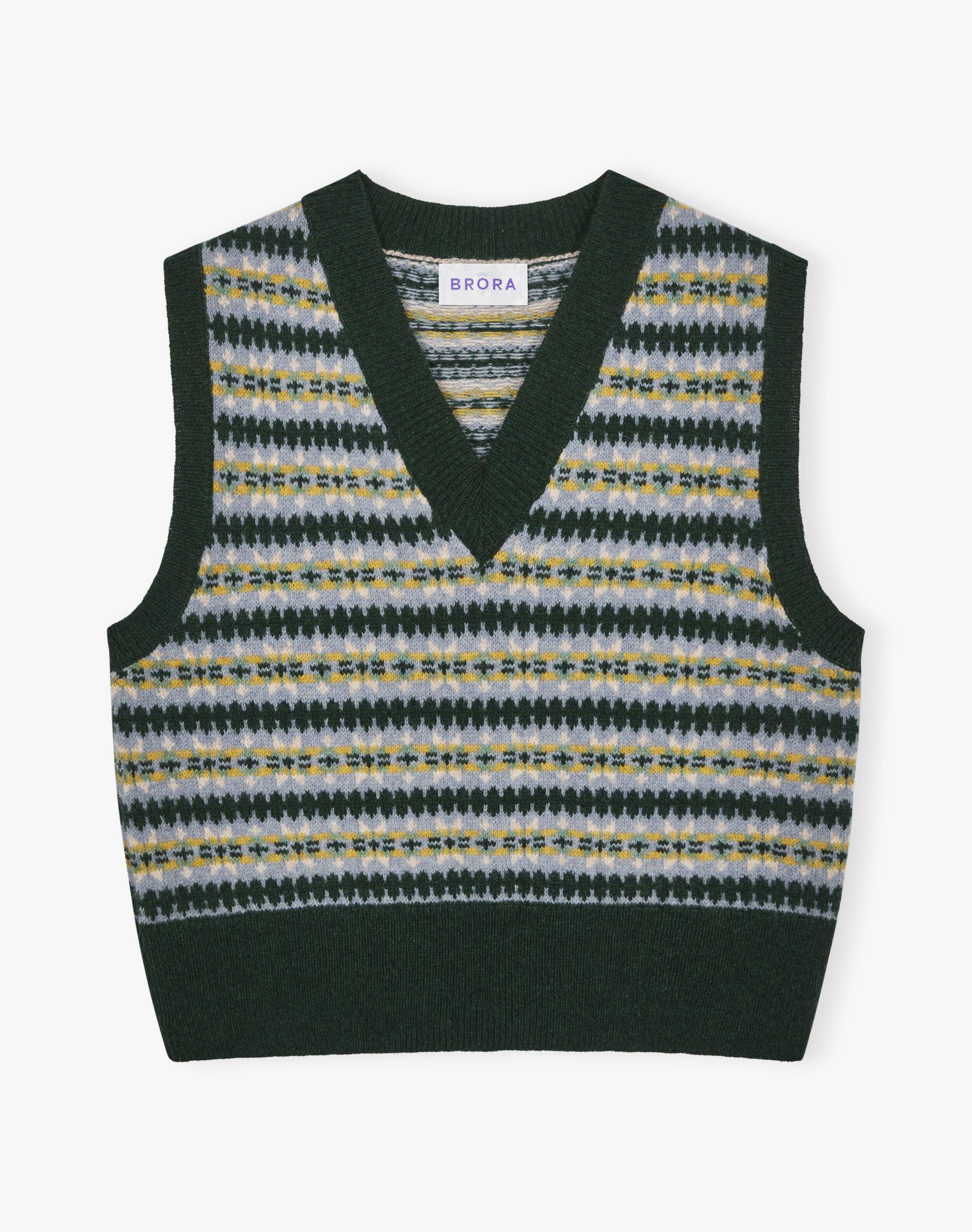 Merino Lambswool Fair Isle Tank