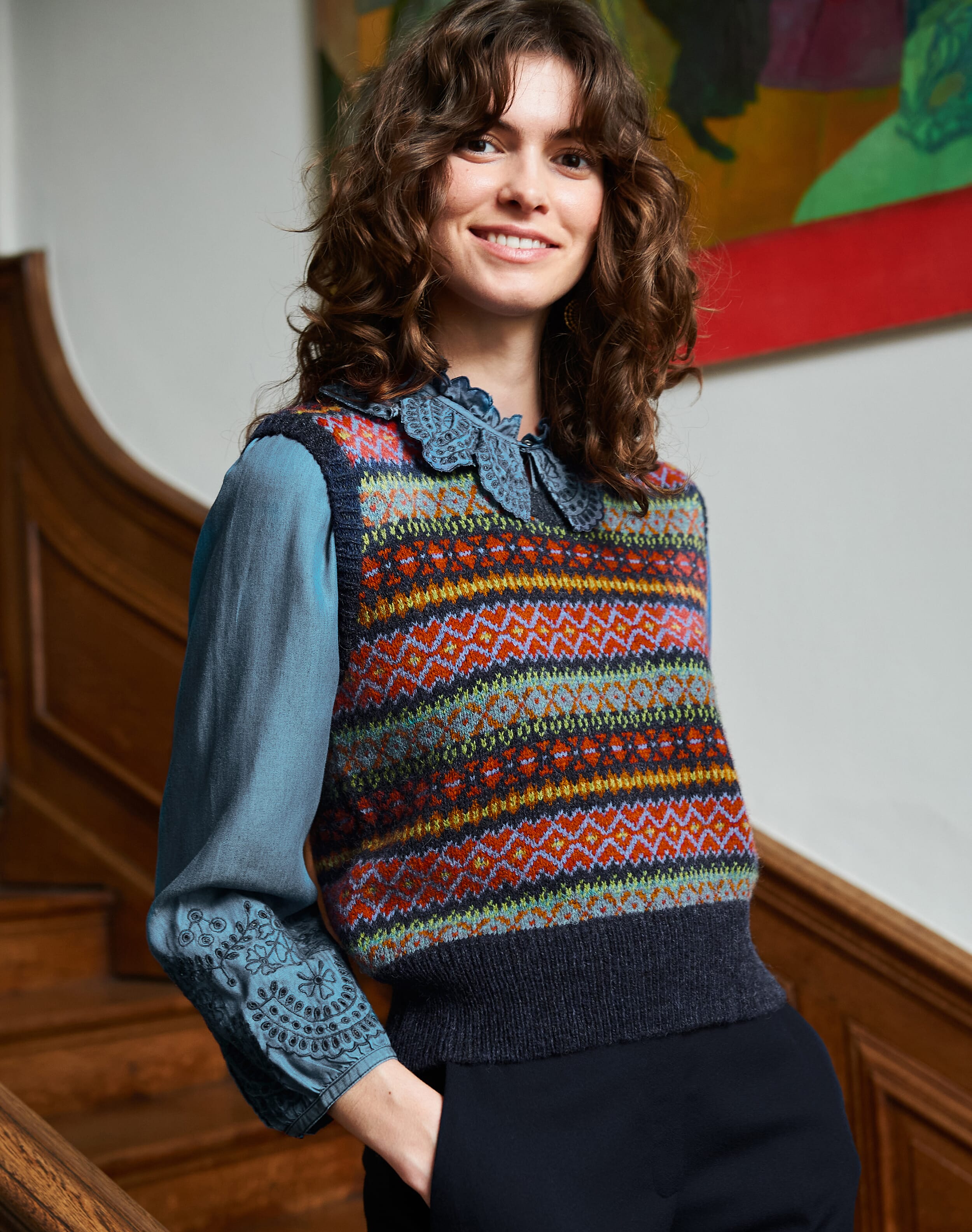 Wool Fair Isle Tank