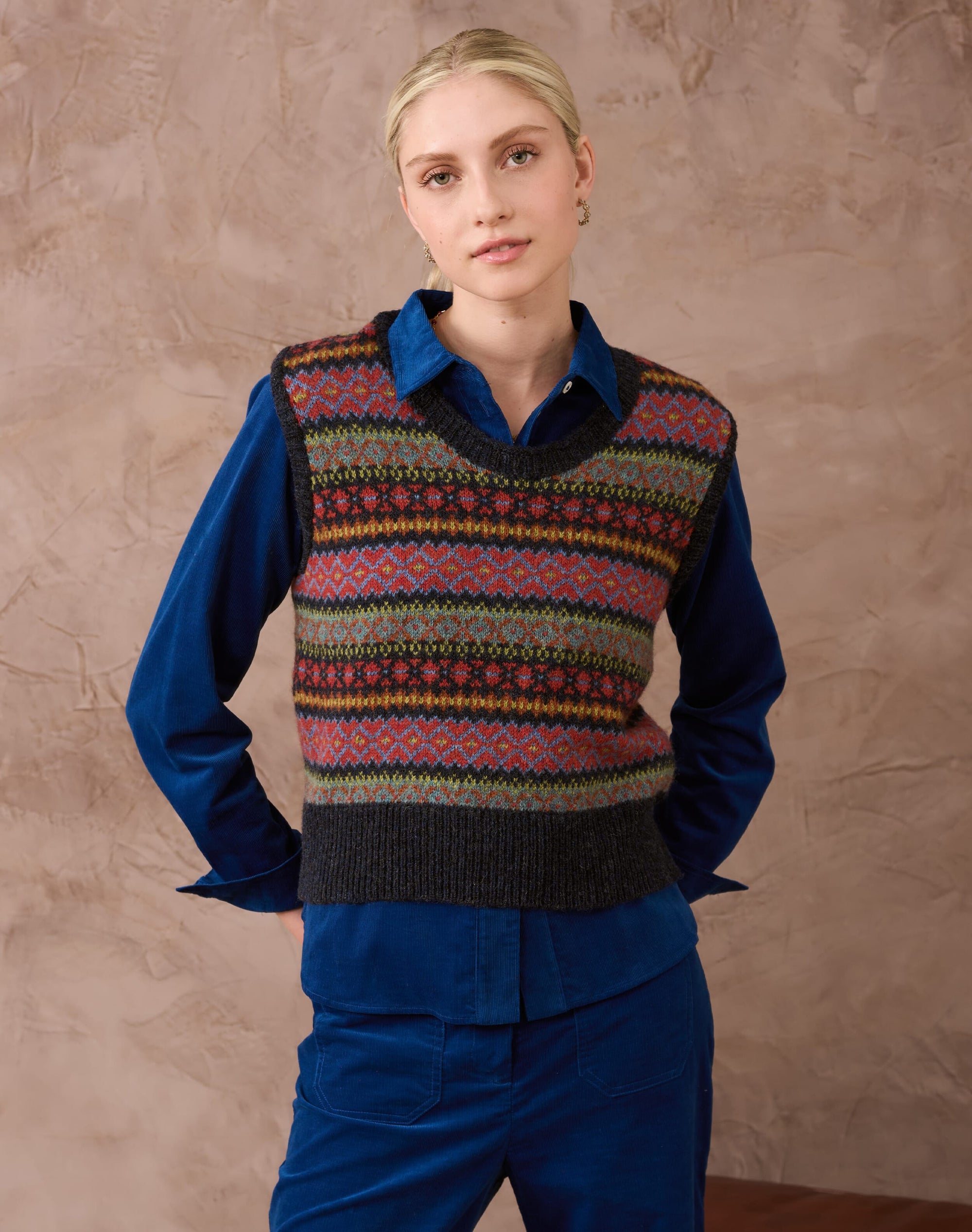 Wool Fair Isle Tank