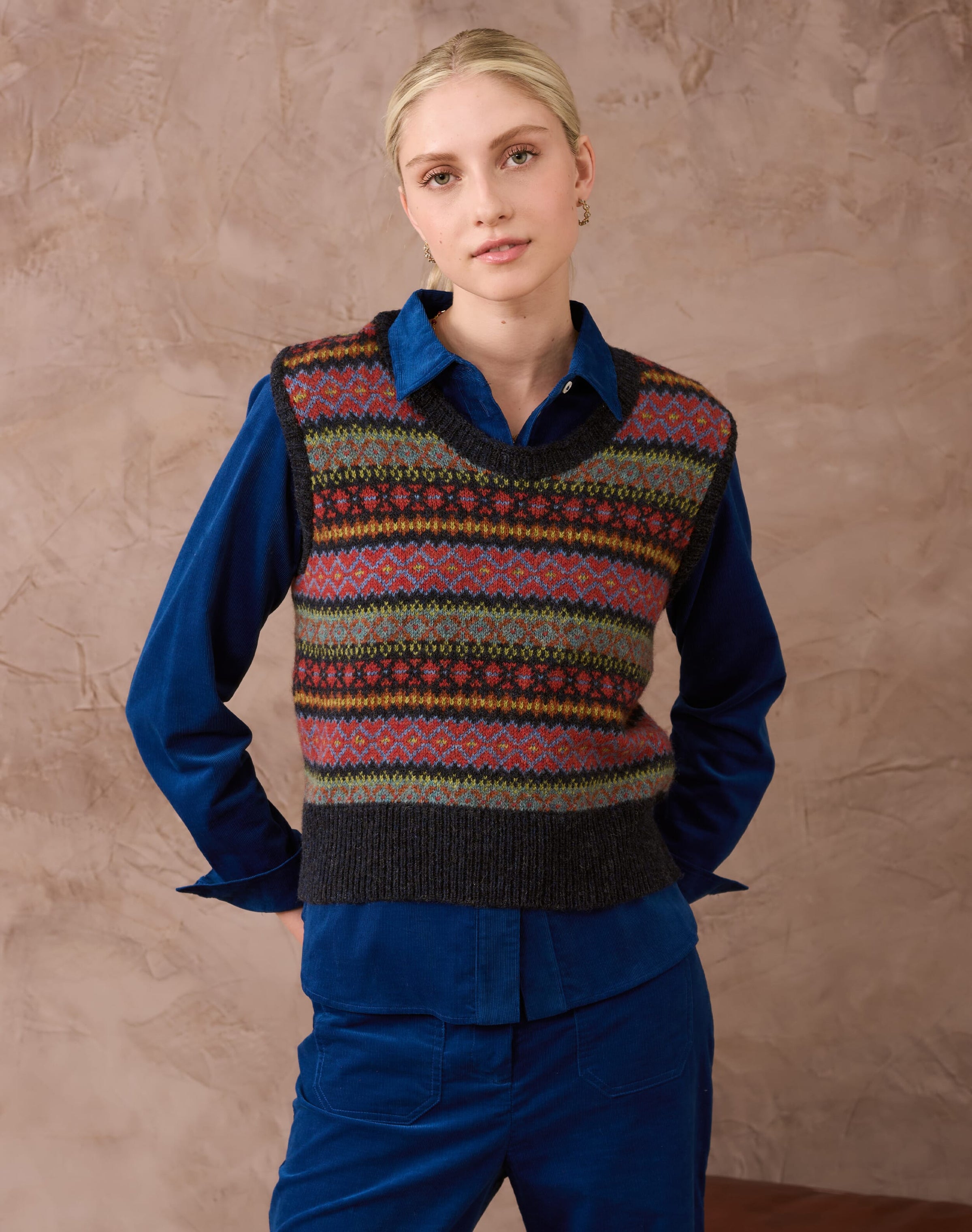 Wool Fair Isle Tank