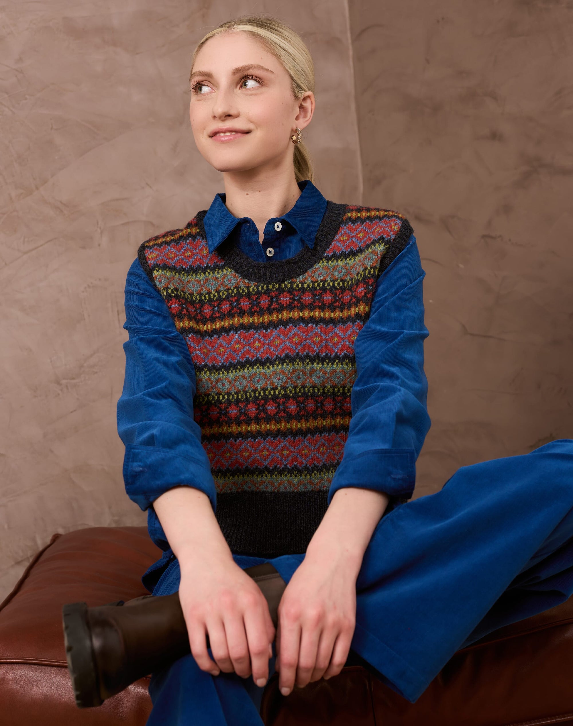 Wool Fair Isle Tank