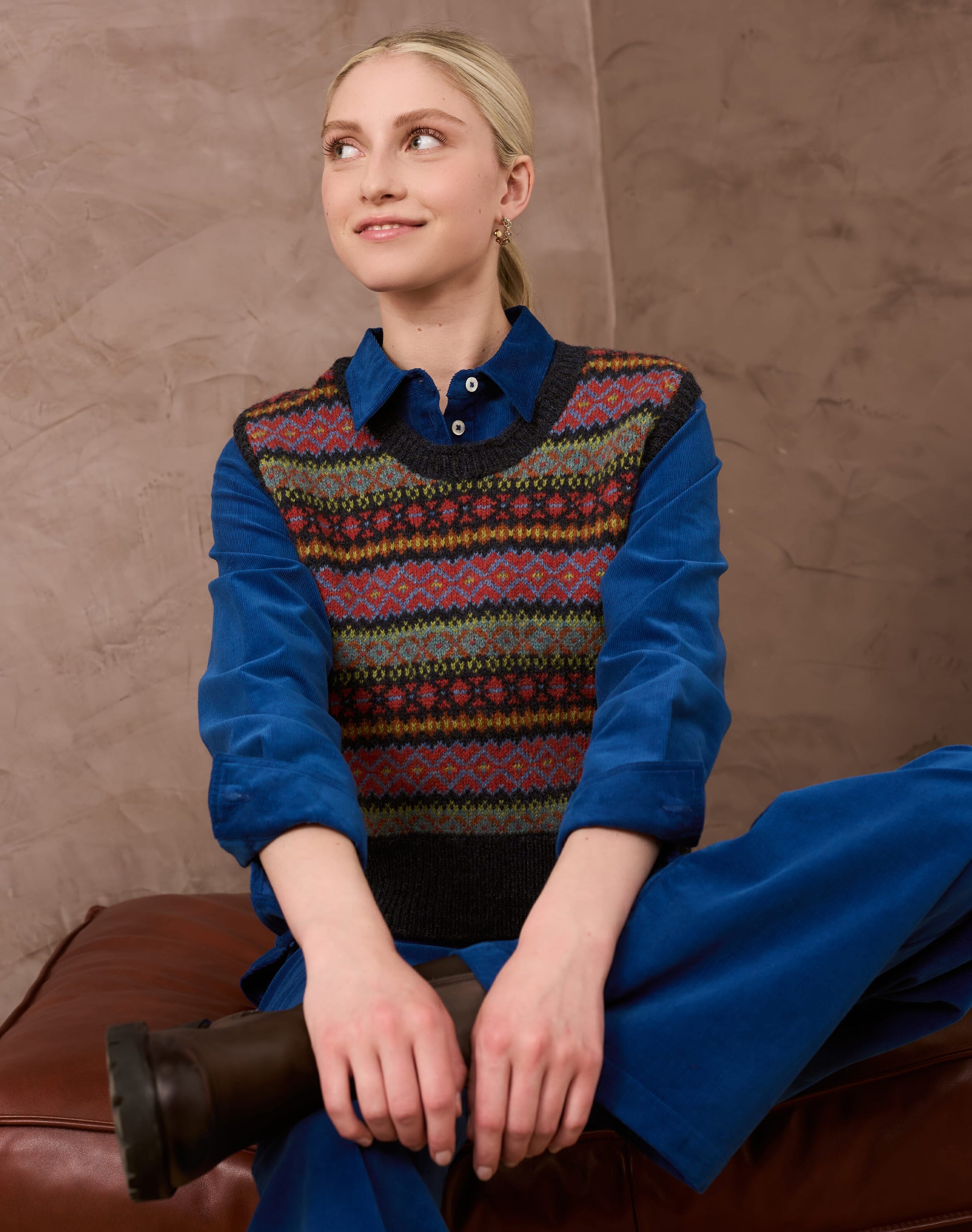 Wool Fair Isle Tank