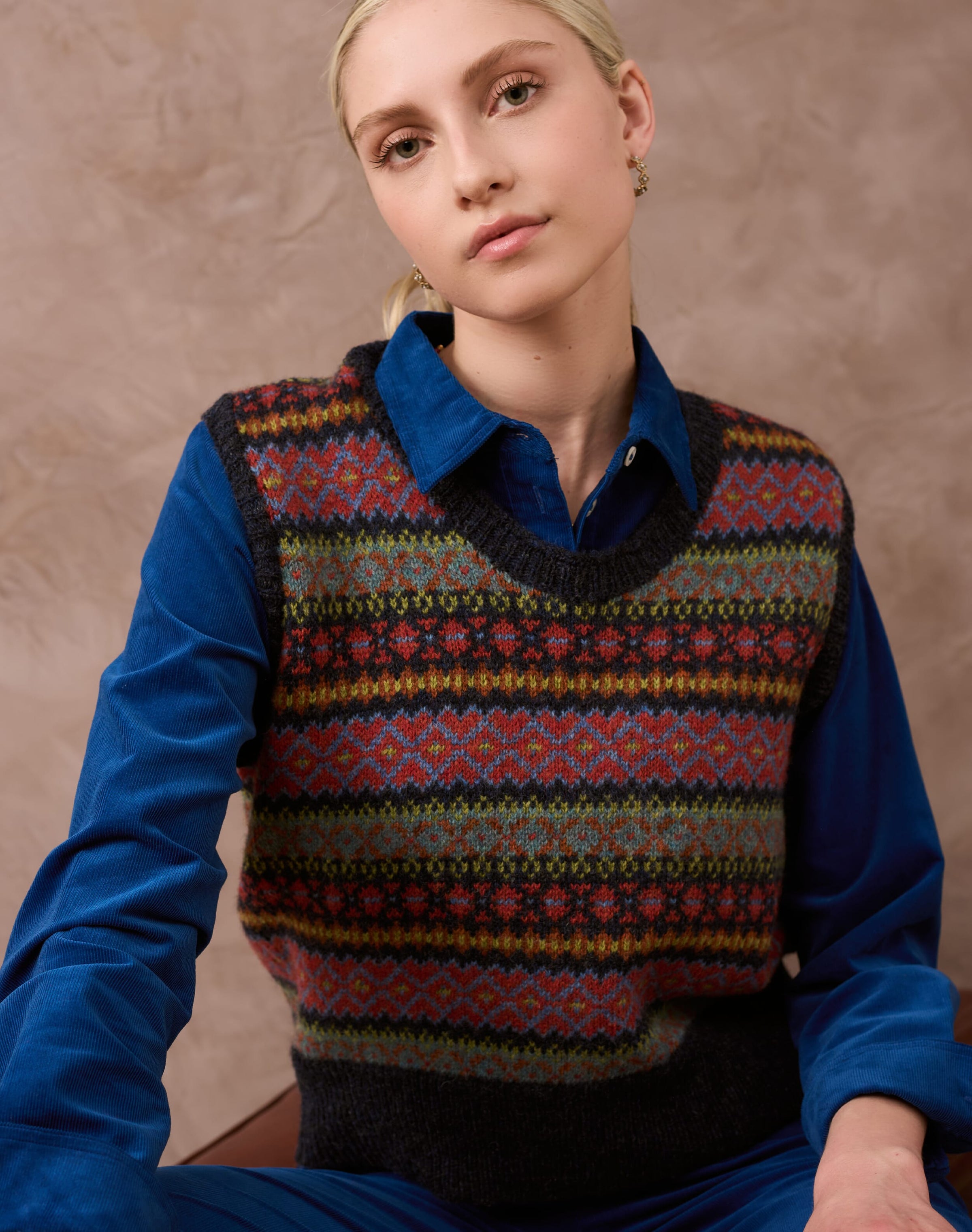 Wool Fair Isle Tank